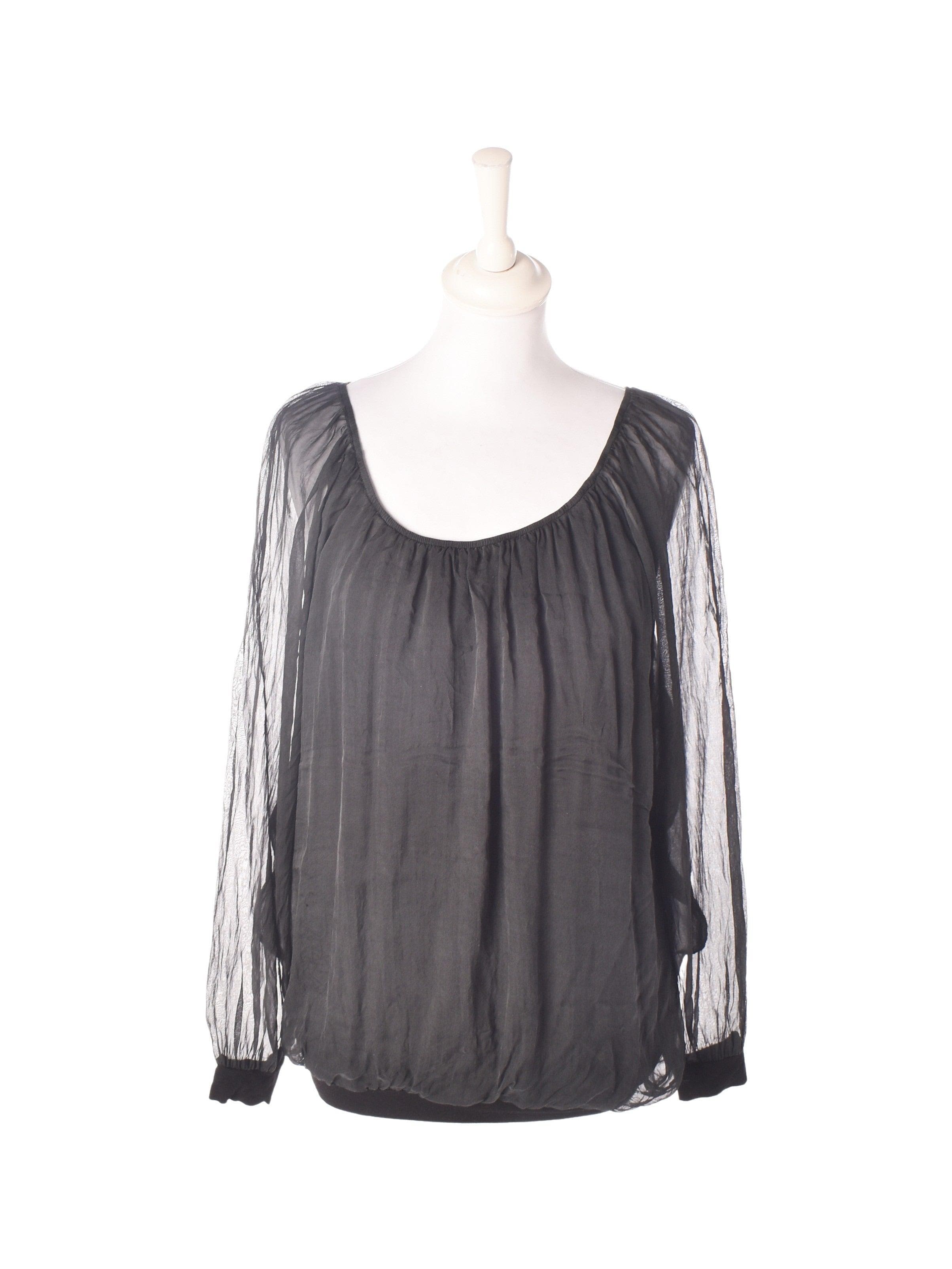 Saint Tropez Bluse - S / Sort / Kvinde - SassyLAB Secondhand