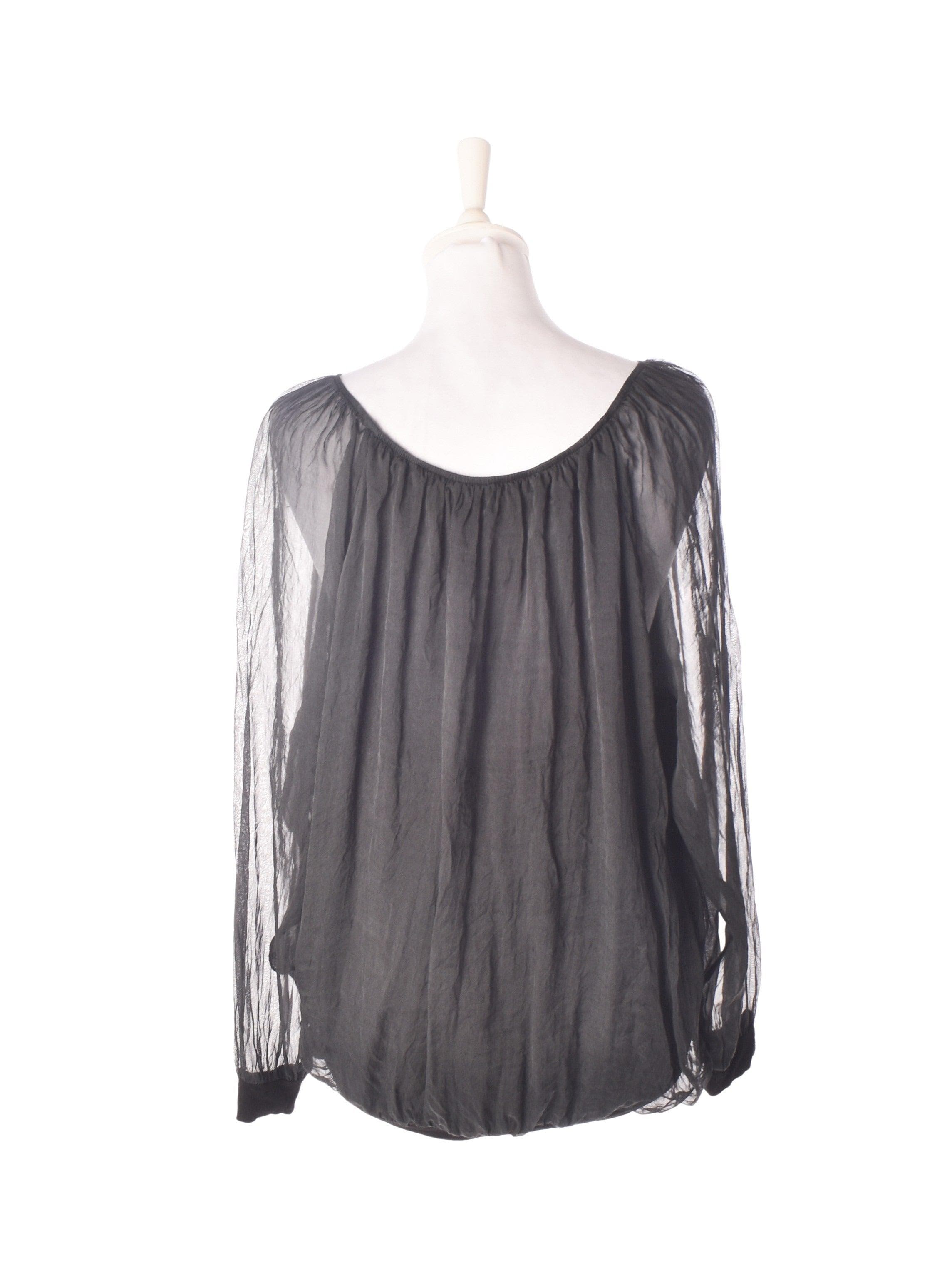 Saint Tropez Bluse - S / Sort / Kvinde - SassyLAB Secondhand