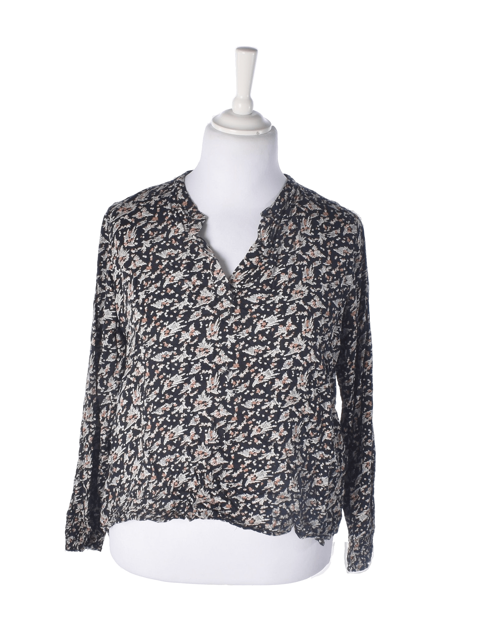 Saint Tropez Bluse - XL / Sort / Kvinde - SassyLAB Secondhand