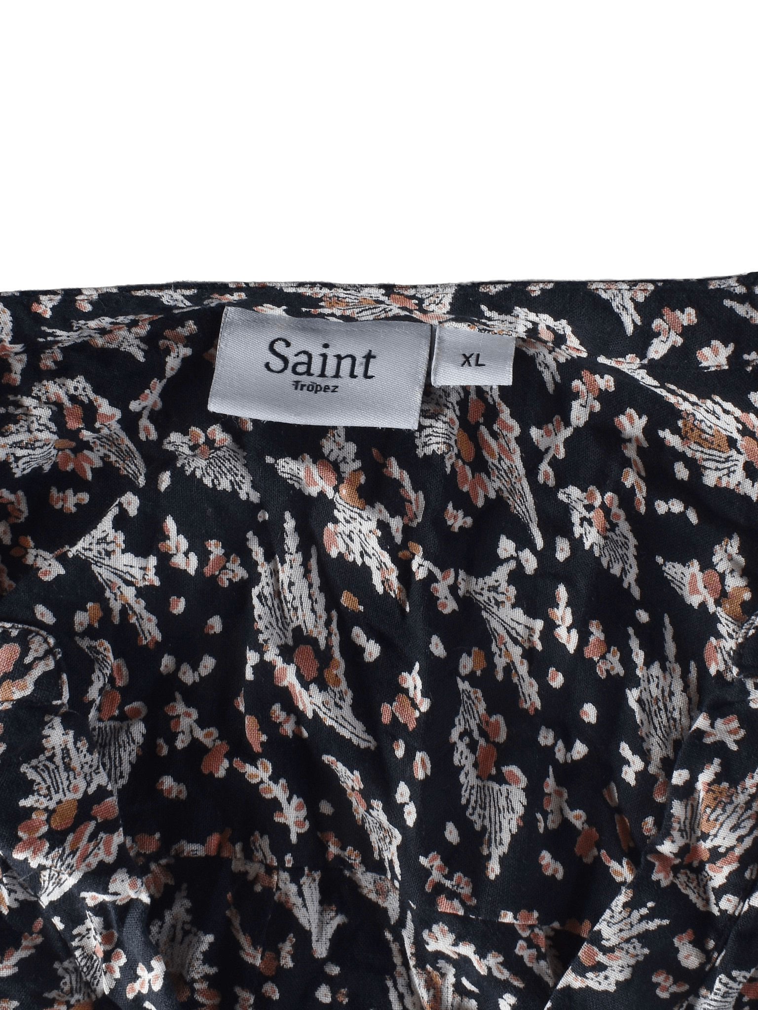 Saint Tropez Bluse - XL / Sort / Kvinde - SassyLAB Secondhand