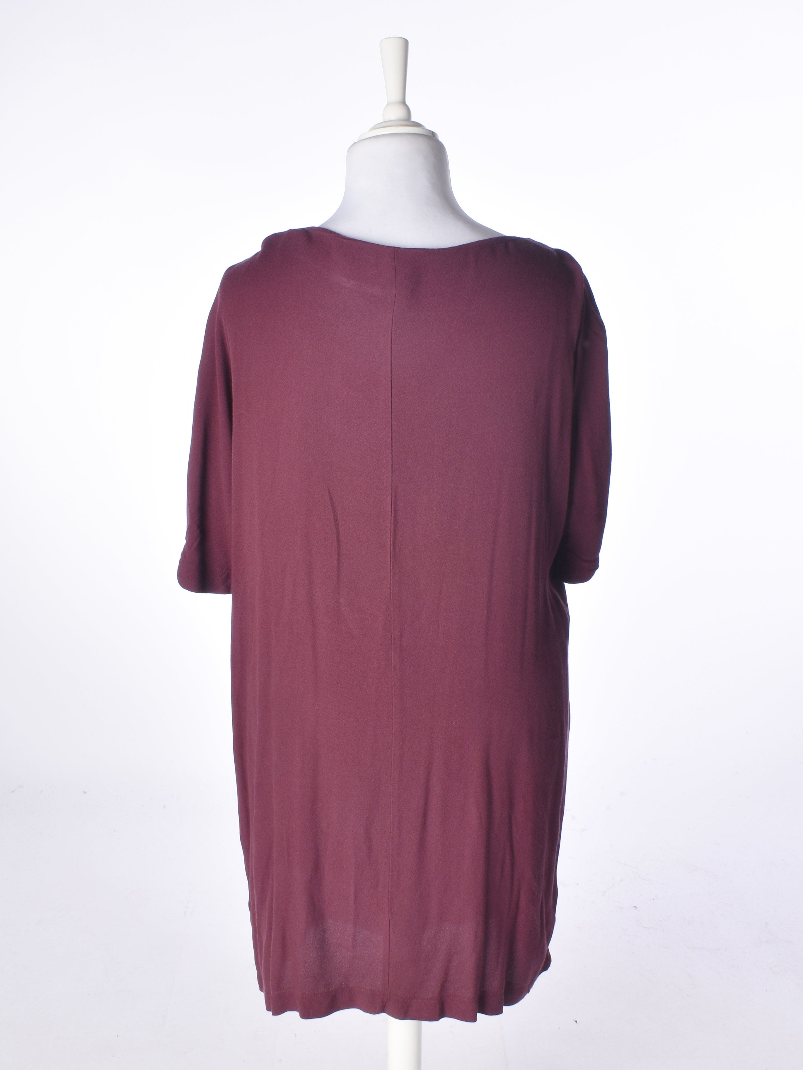 Saint tropez Kjole - XL / Bordeaux / Kvinde - SassyLAB Secondhand