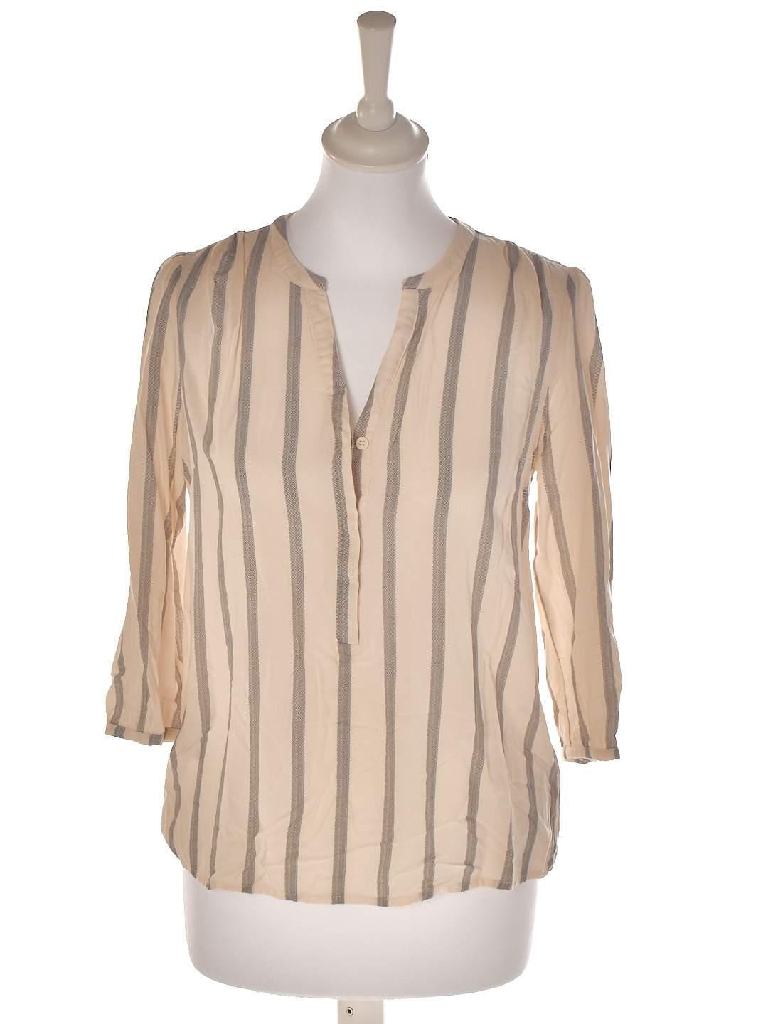 Saint Tropez Skjorte - S / Beige / Kvinde - SassyLAB Secondhand