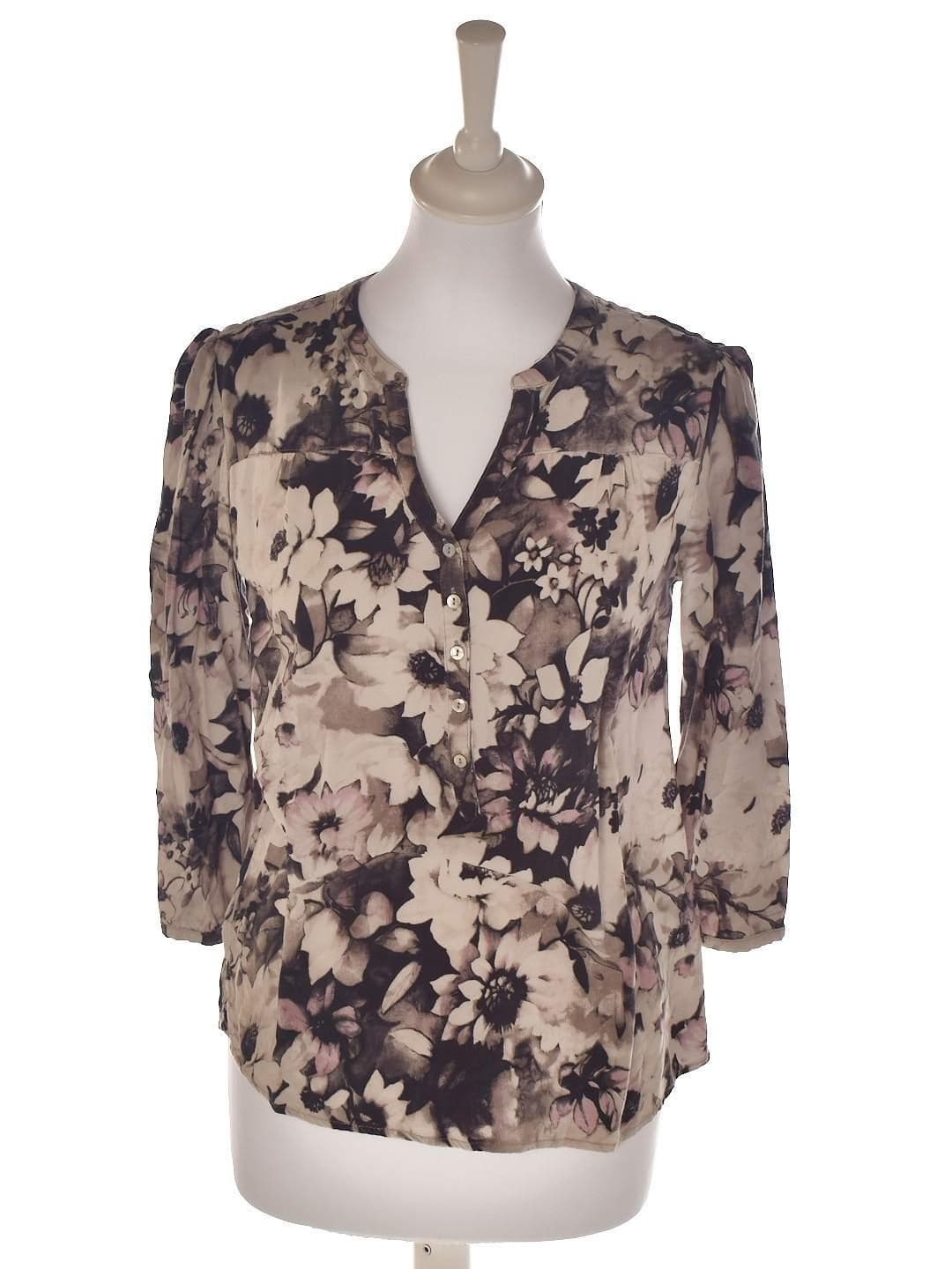 Saint Tropez Skjorte - S / Beige / Kvinde - SassyLAB Secondhand