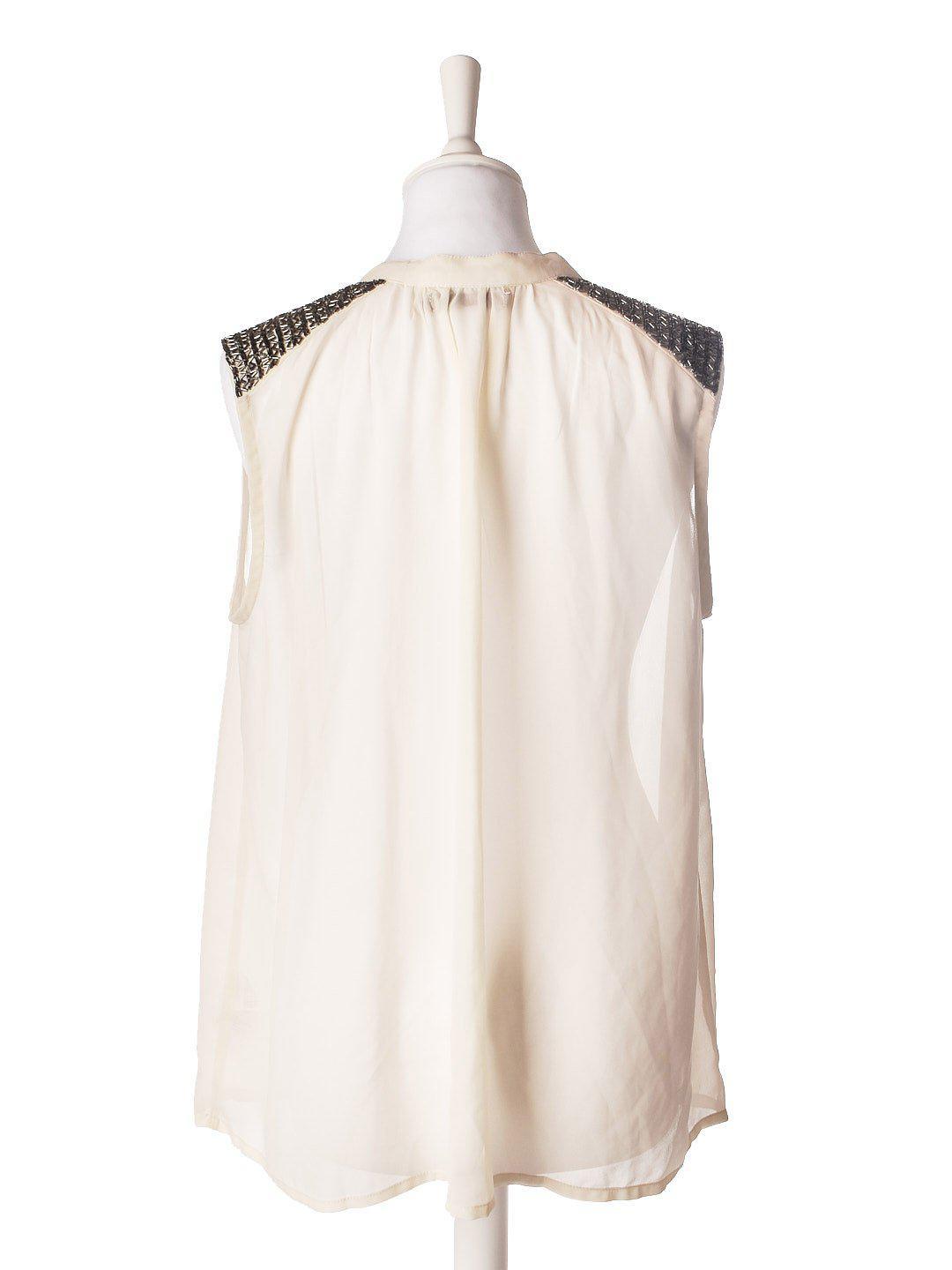 Saint Tropez Skjorte - S / Hvid / Kvinde - SassyLAB Secondhand