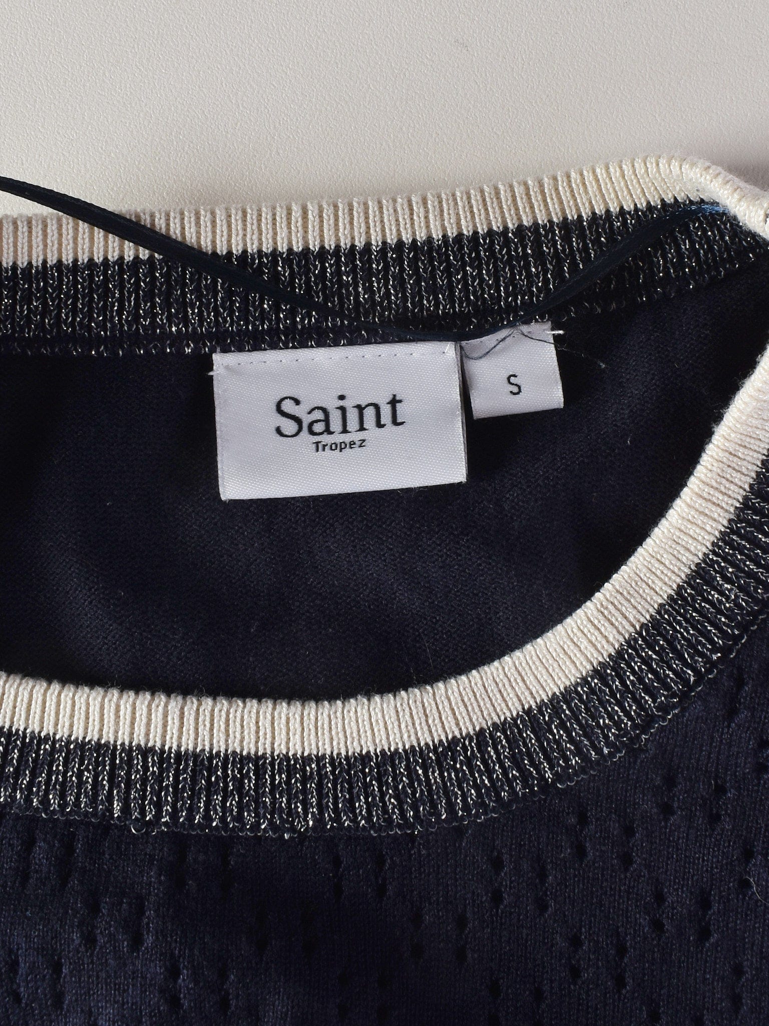 Saint Tropez Strik - S / Blå / Kvinde - SassyLAB Secondhand