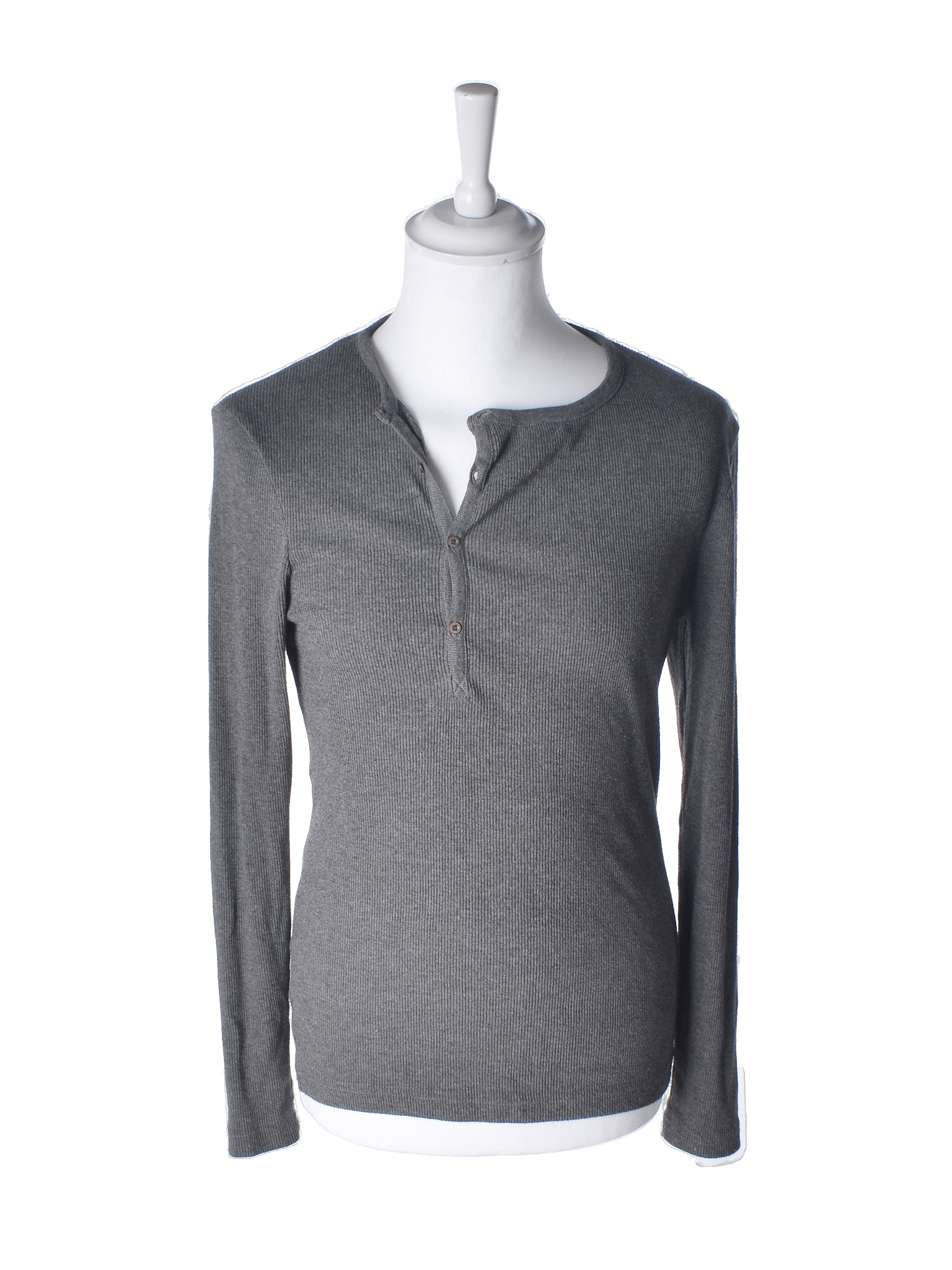 Samsøe Samsøe Bluse - M / Grå / Mand - SassyLAB Secondhand