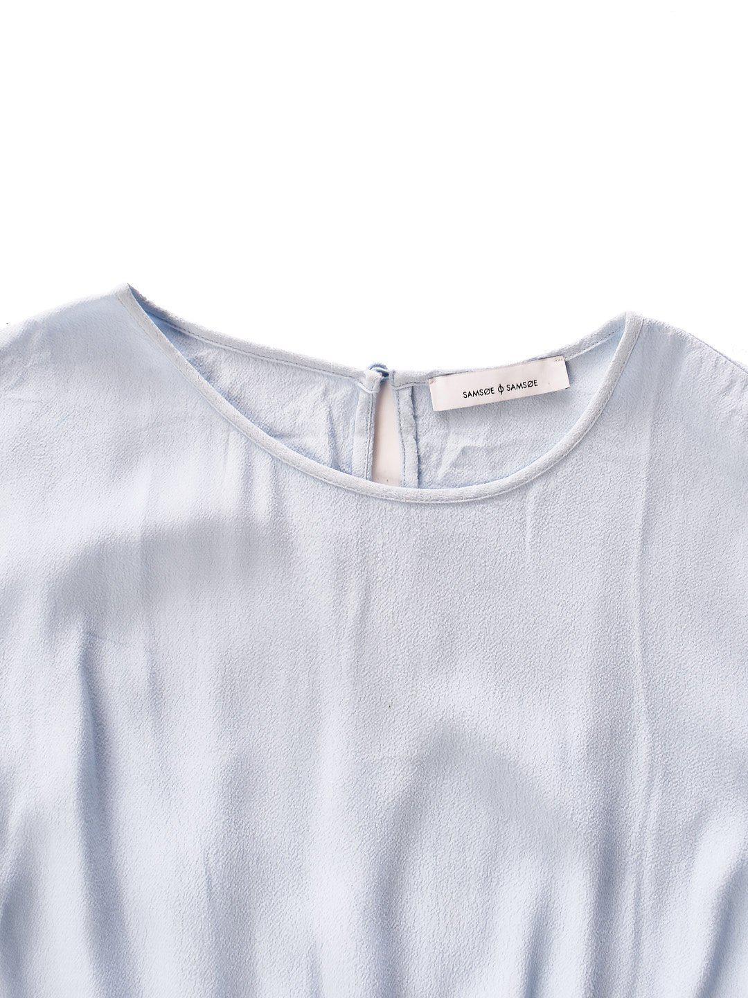 Samsøe Samsøe Bluse - M/L / Blå / Kvinde - SassyLAB Secondhand