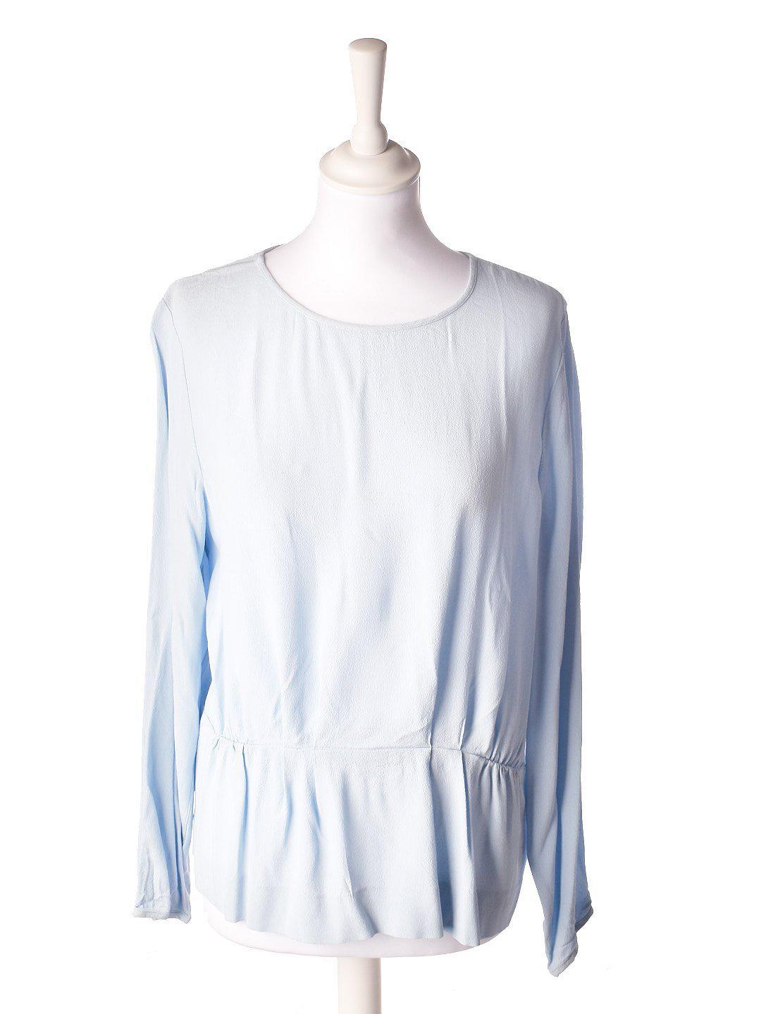 Samsøe Samsøe Bluse - M/L / Blå / Kvinde - SassyLAB Secondhand