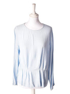 Samsøe Samsøe Bluse - M/L / Blå / Kvinde - SassyLAB Secondhand