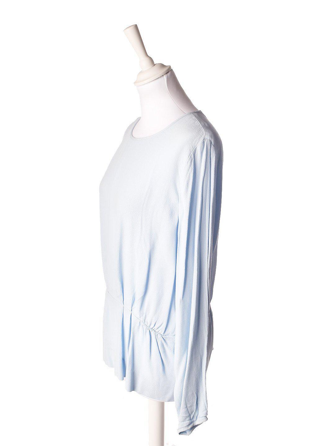 Samsøe Samsøe Bluse - M/L / Blå / Kvinde - SassyLAB Secondhand