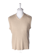 Samsøe Samsøe Strikvest - XL / Beige / Mand - SassyLAB Secondhand