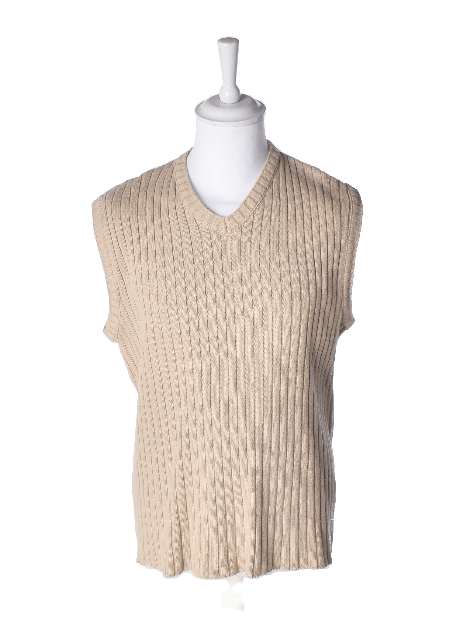 Samsøe Samsøe Strikvest - XL / Beige / Mand - SassyLAB Secondhand