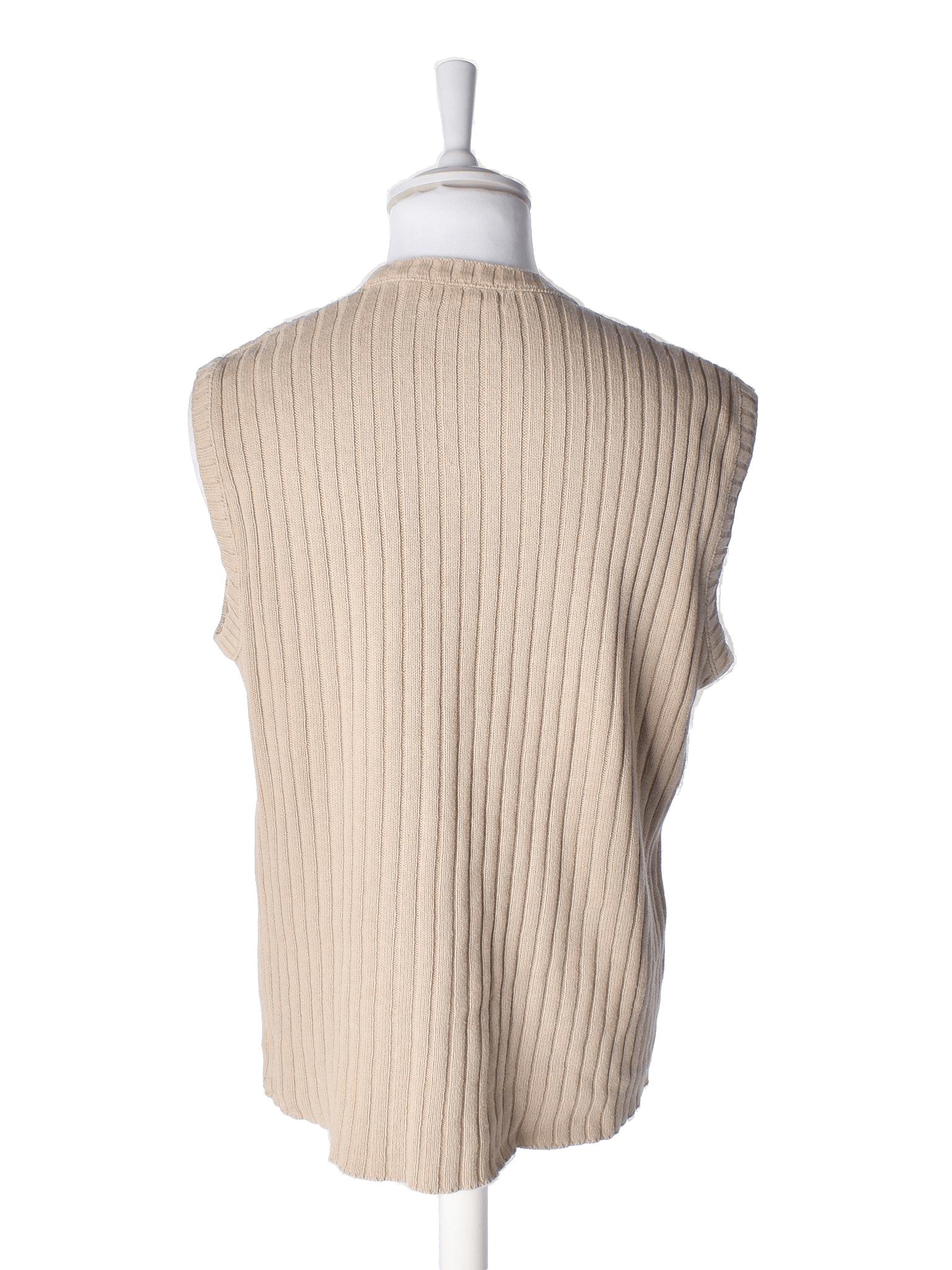 Samsøe Samsøe Strikvest - XL / Beige / Mand - SassyLAB Secondhand