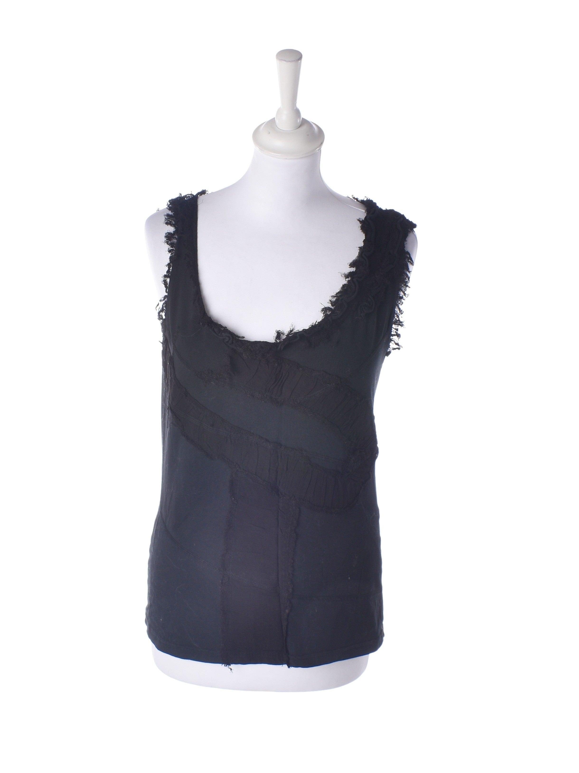 Sand Top - L / Sort / Kvinde - SassyLAB Secondhand