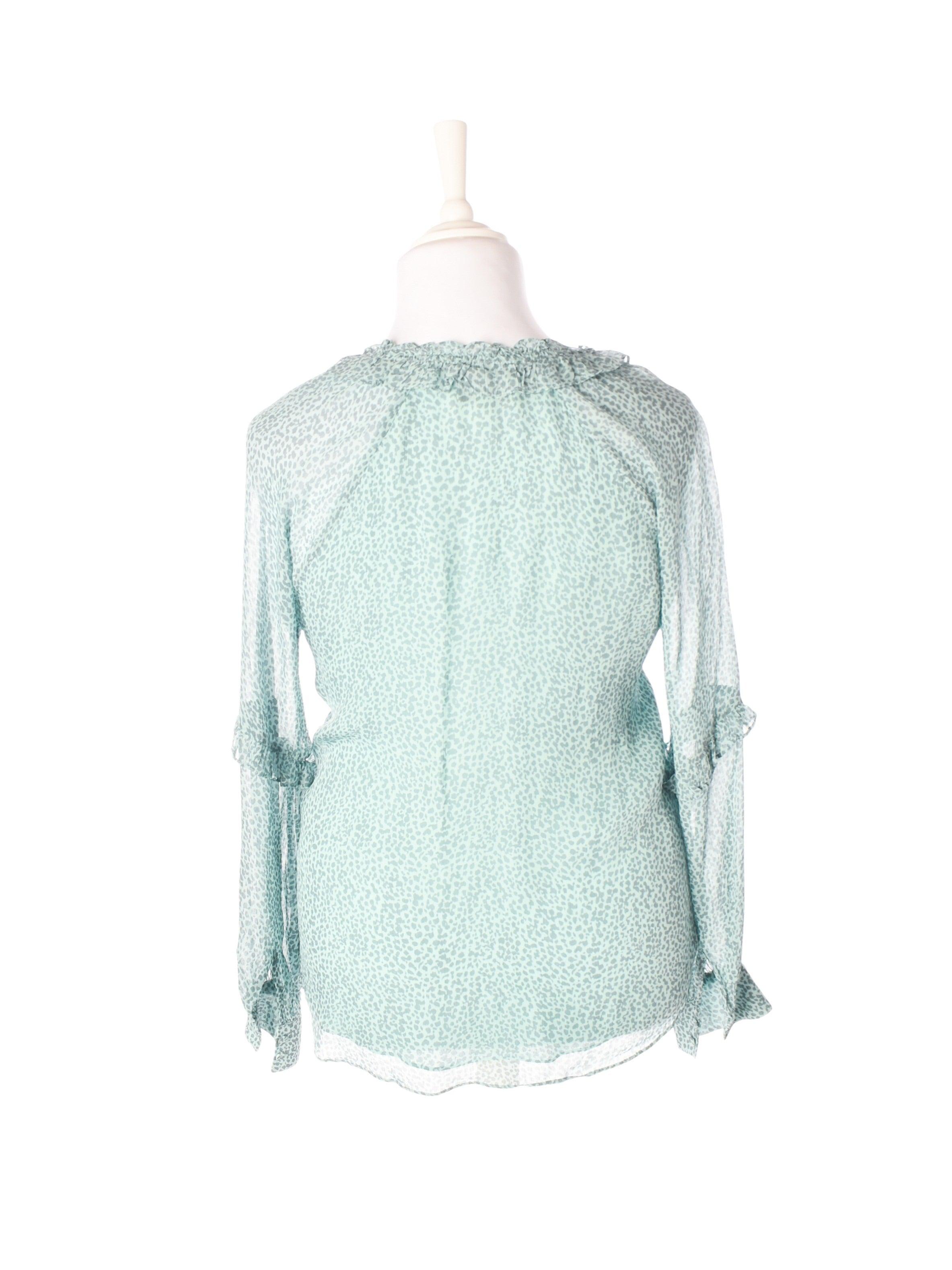 Second Female Bluse - M / Blå / Kvinde - SassyLAB Secondhand