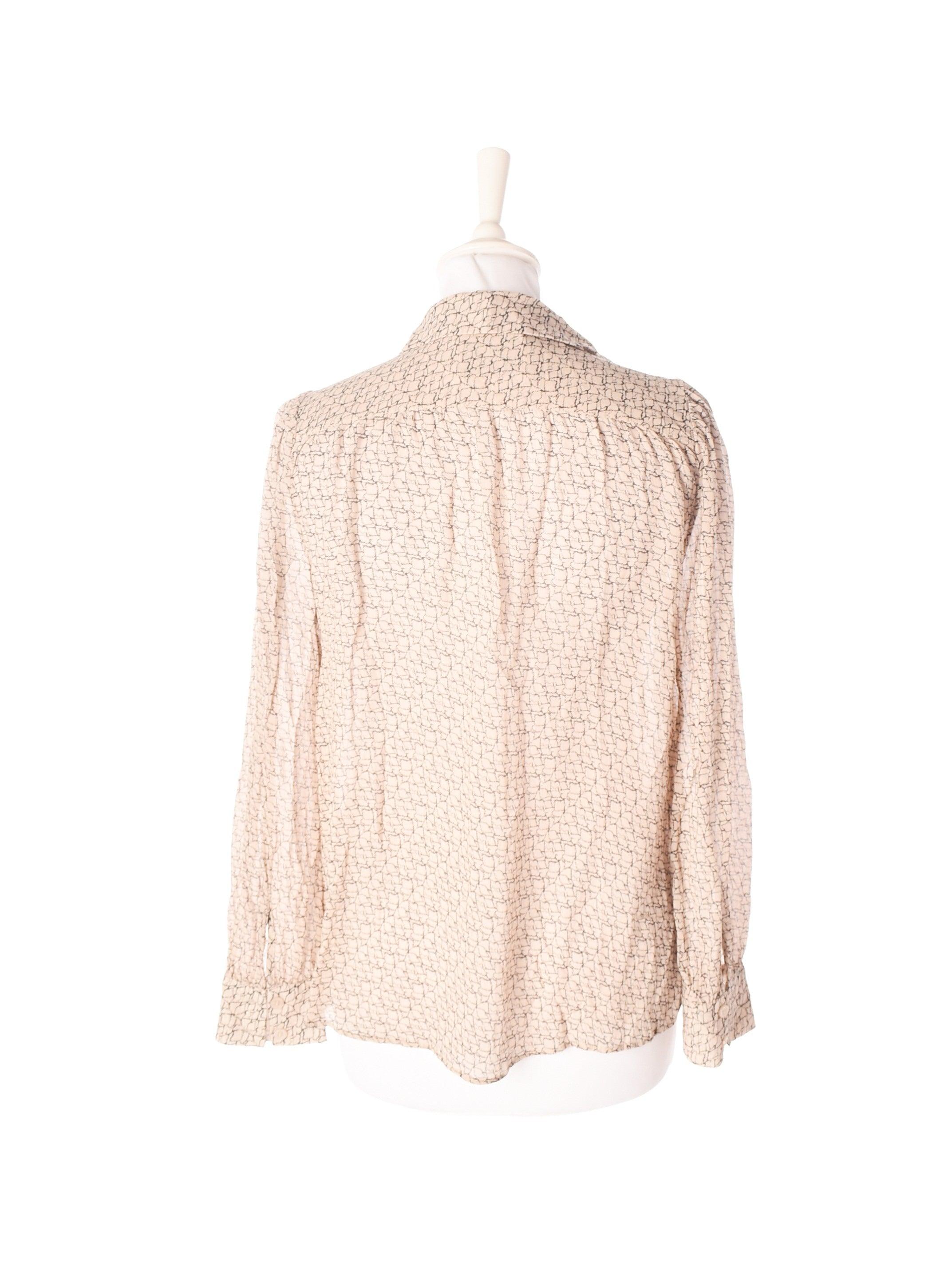 Second Female Skjorte - S / Beige / Kvinde - SassyLAB Secondhand
