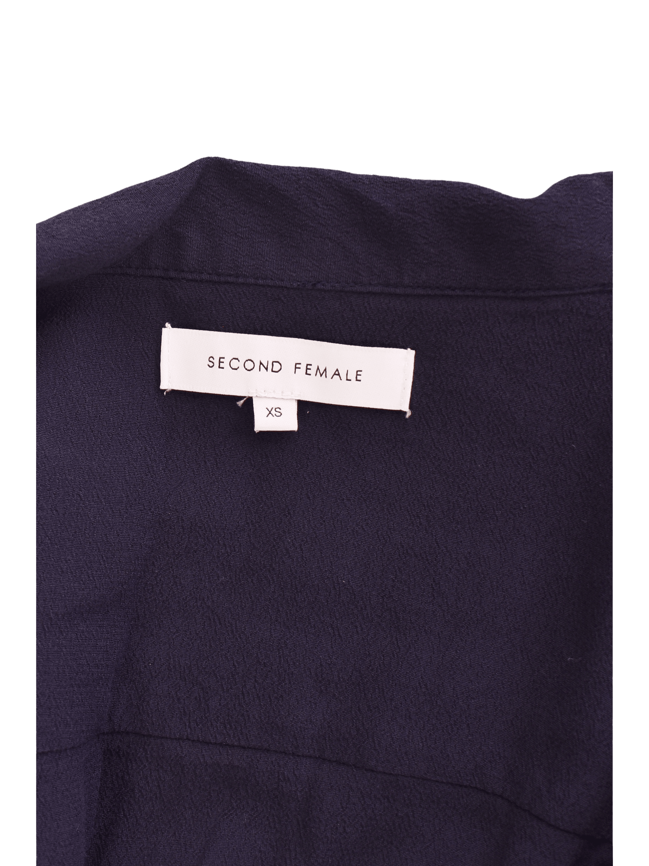Second Female Skjorte - XS / Blå / Kvinde - SassyLAB Secondhand