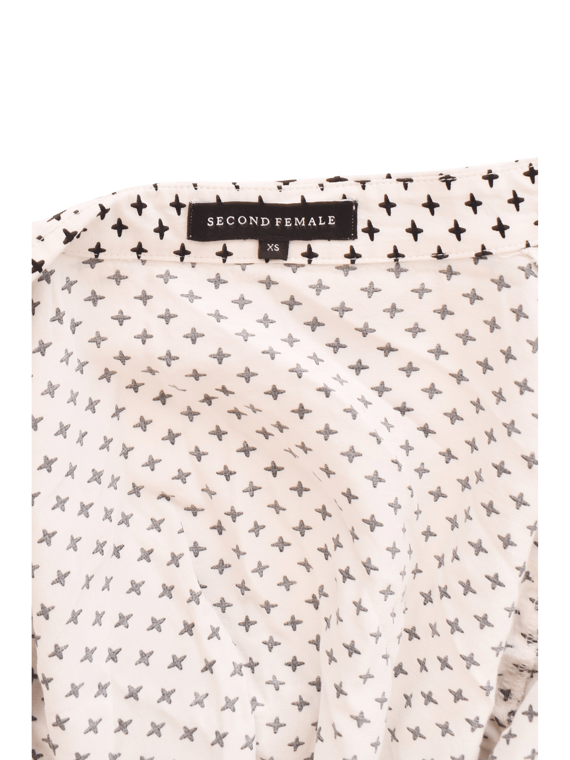 Second Female Skjorte - XS / Hvid / Kvinde - SassyLAB Secondhand