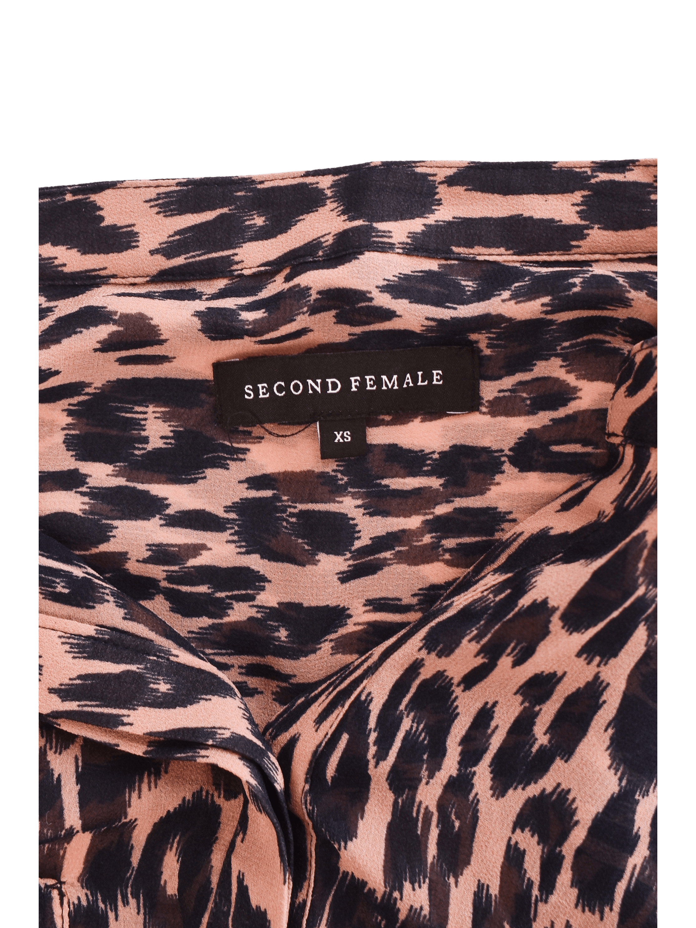 Second Female Skjorte - XS / Pink / Kvinde - SassyLAB Secondhand