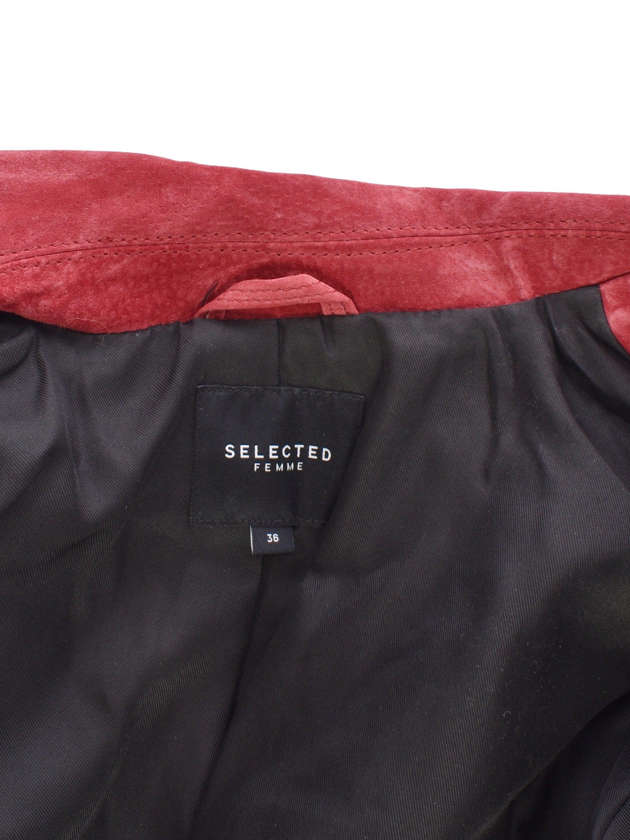 Selected Femme Jakke - 36 / Rød / Kvinde - SassyLAB Secondhand
