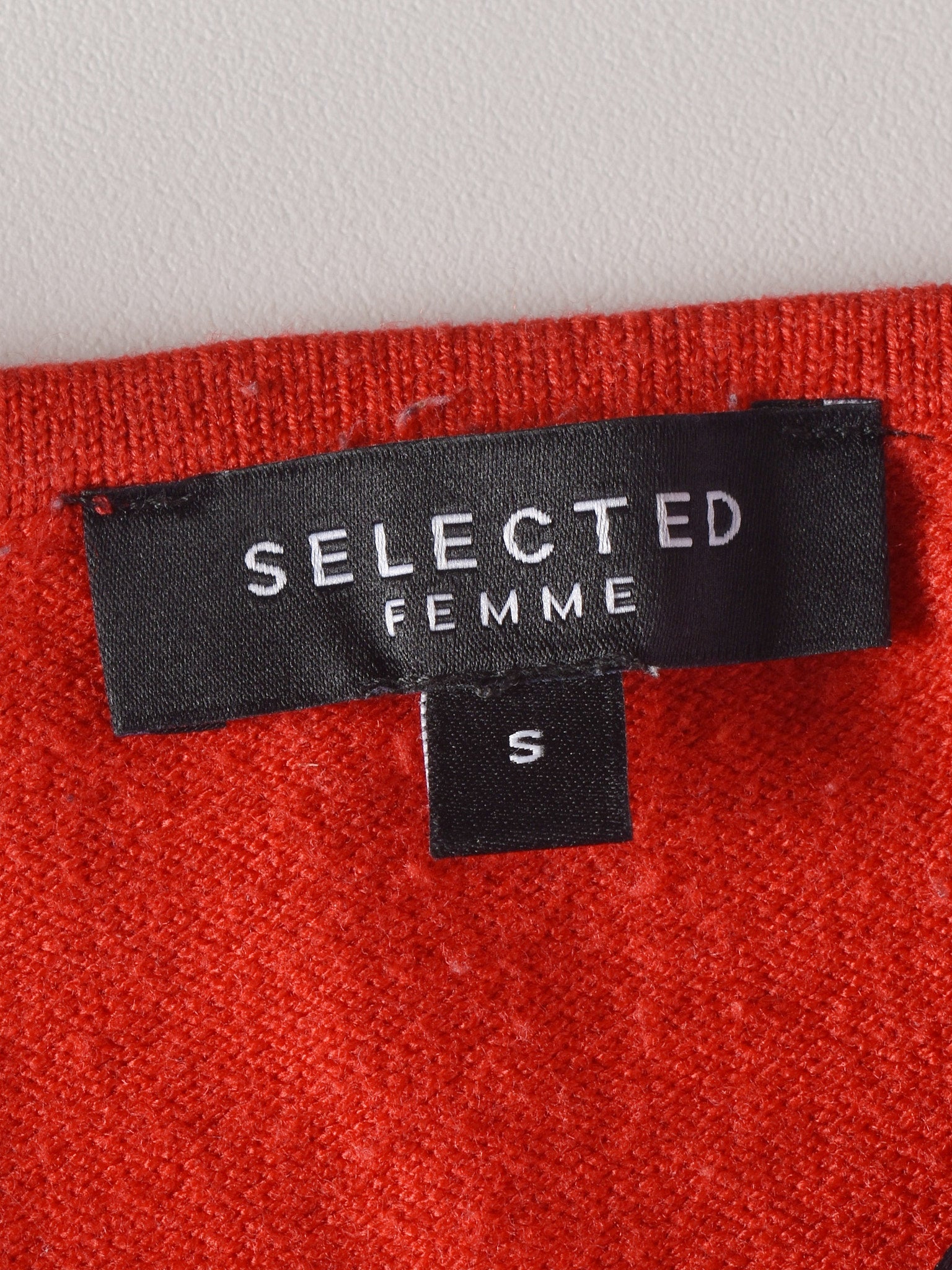 Selected Femme Pullover - S / Rød / Kvinde - SassyLAB Secondhand