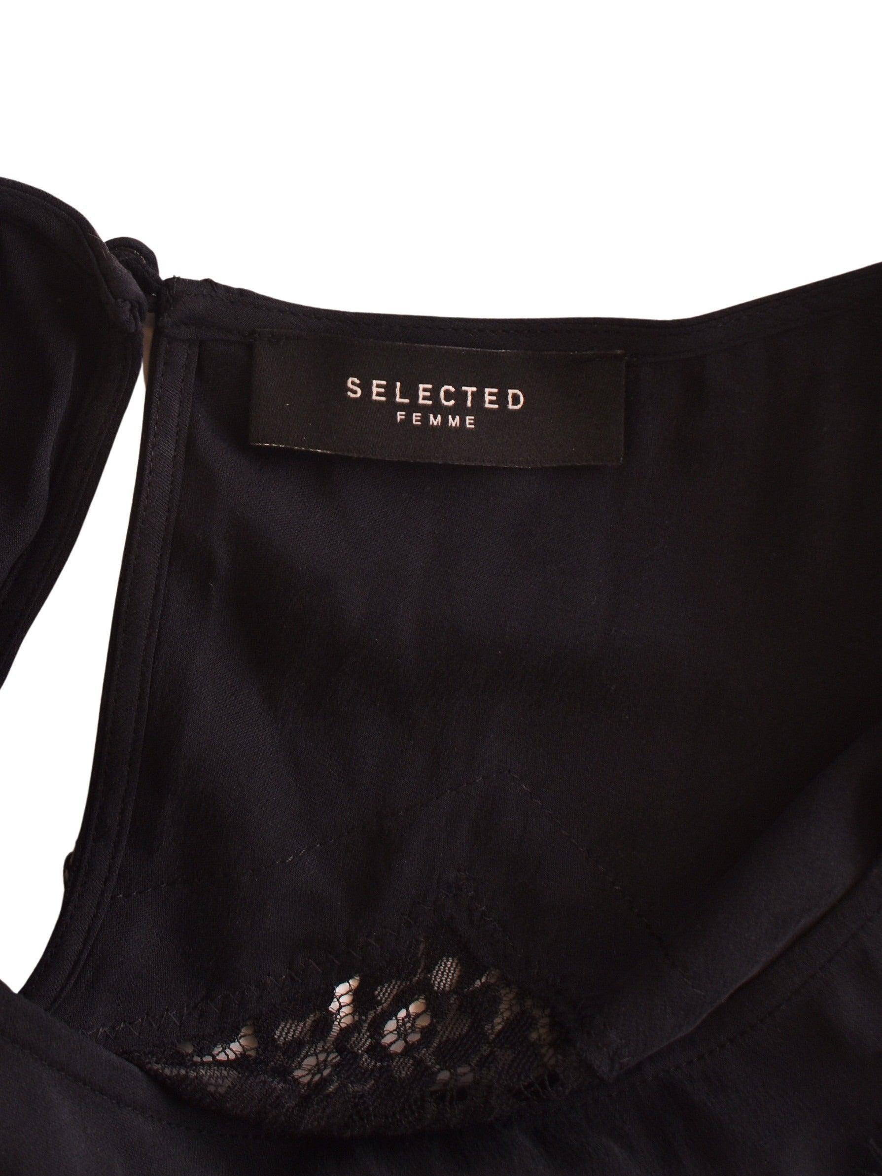 Selected Kjole - S / Sort / Kvinde - SassyLAB Secondhand