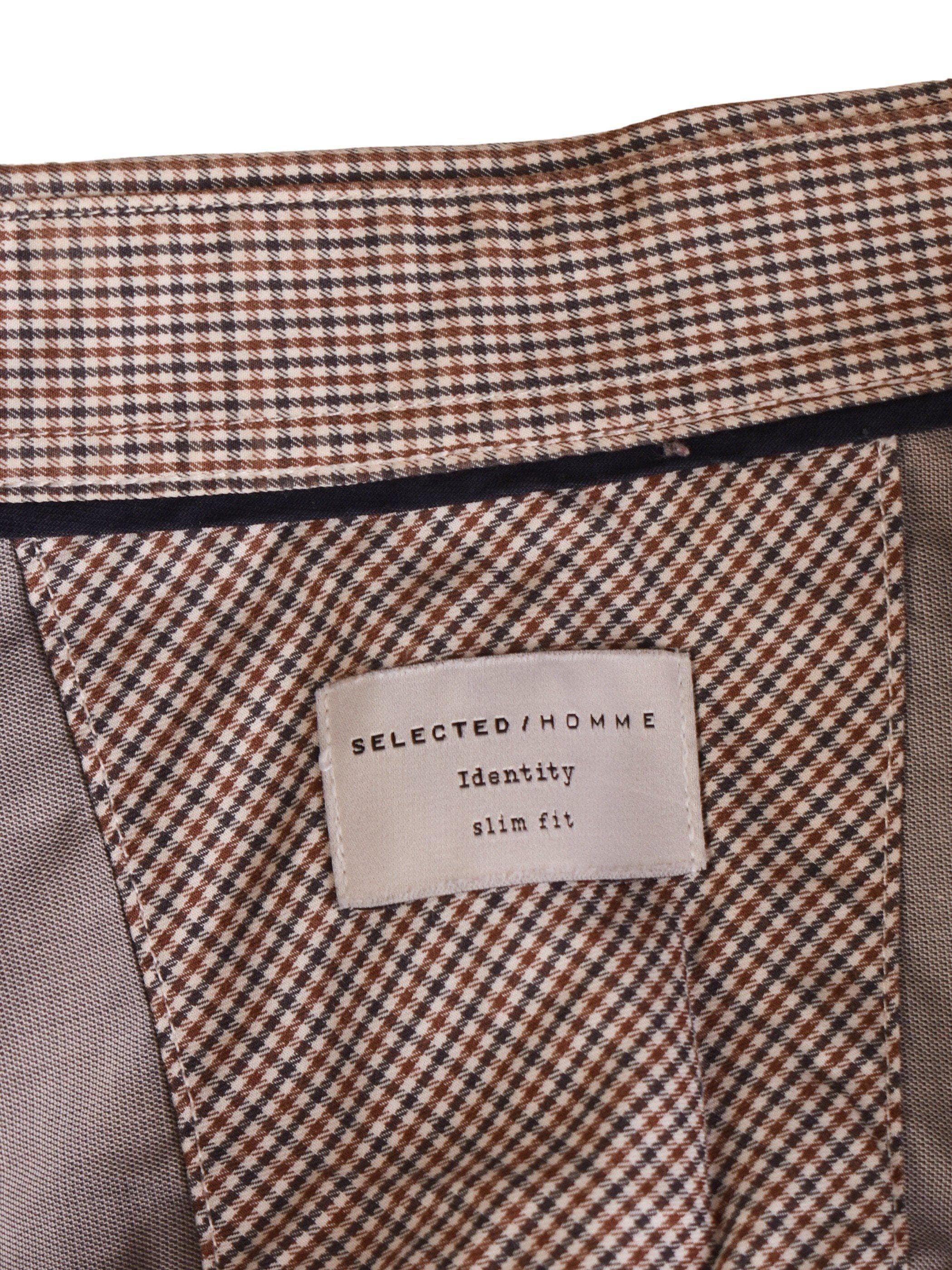 Selected Skjorte - 42 / Brun / Mand - SassyLAB Secondhand