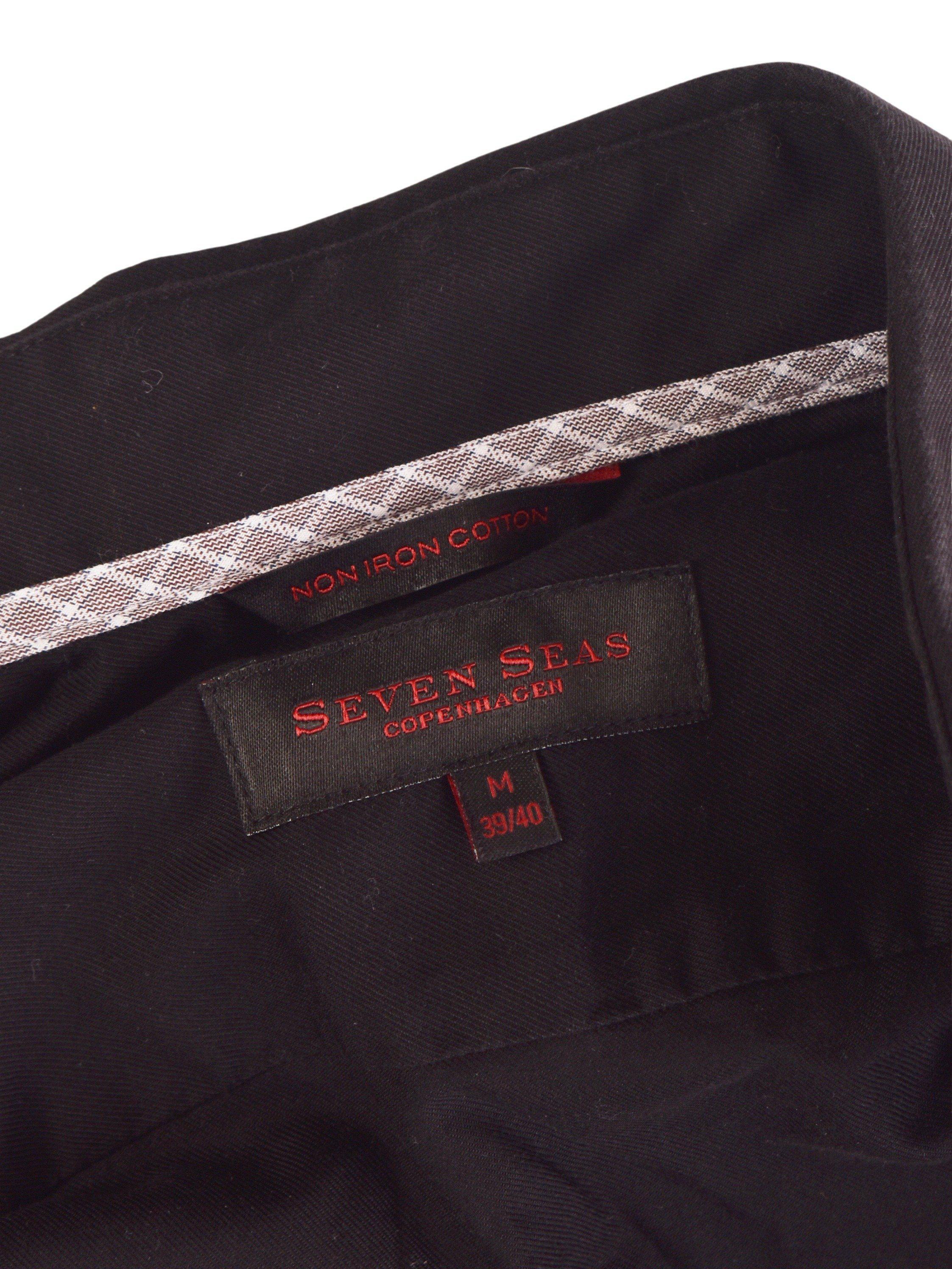 Seven Seas Skjorte - M / Sort / Mand - SassyLAB Secondhand