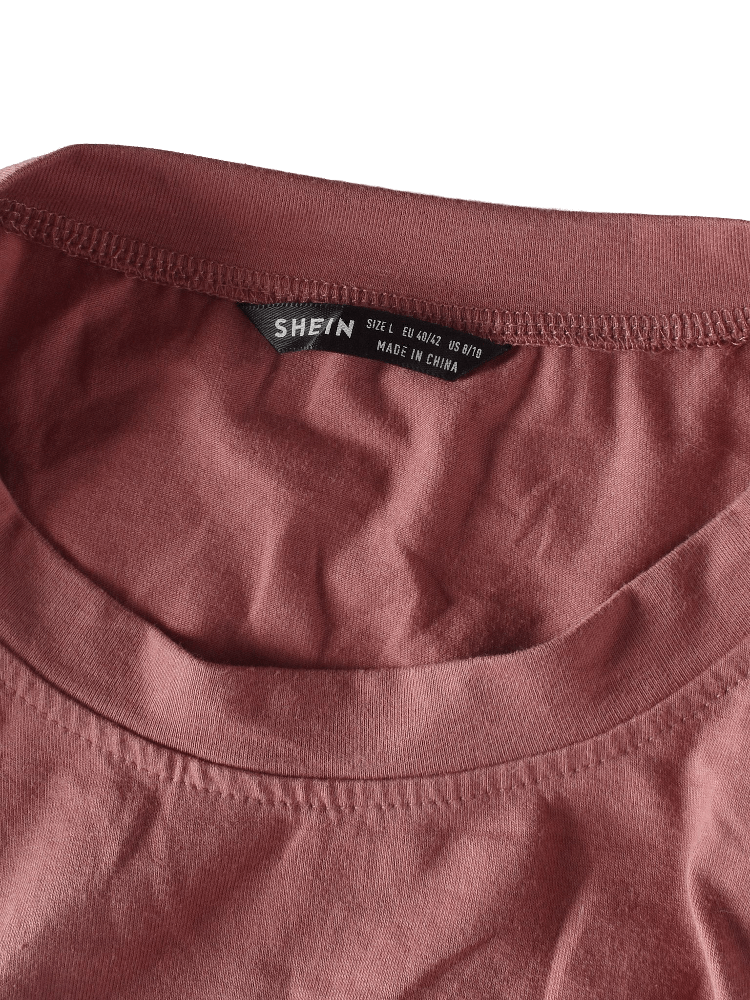 Shein Bluse - L / Bordeaux / Kvinde - SassyLAB Secondhand