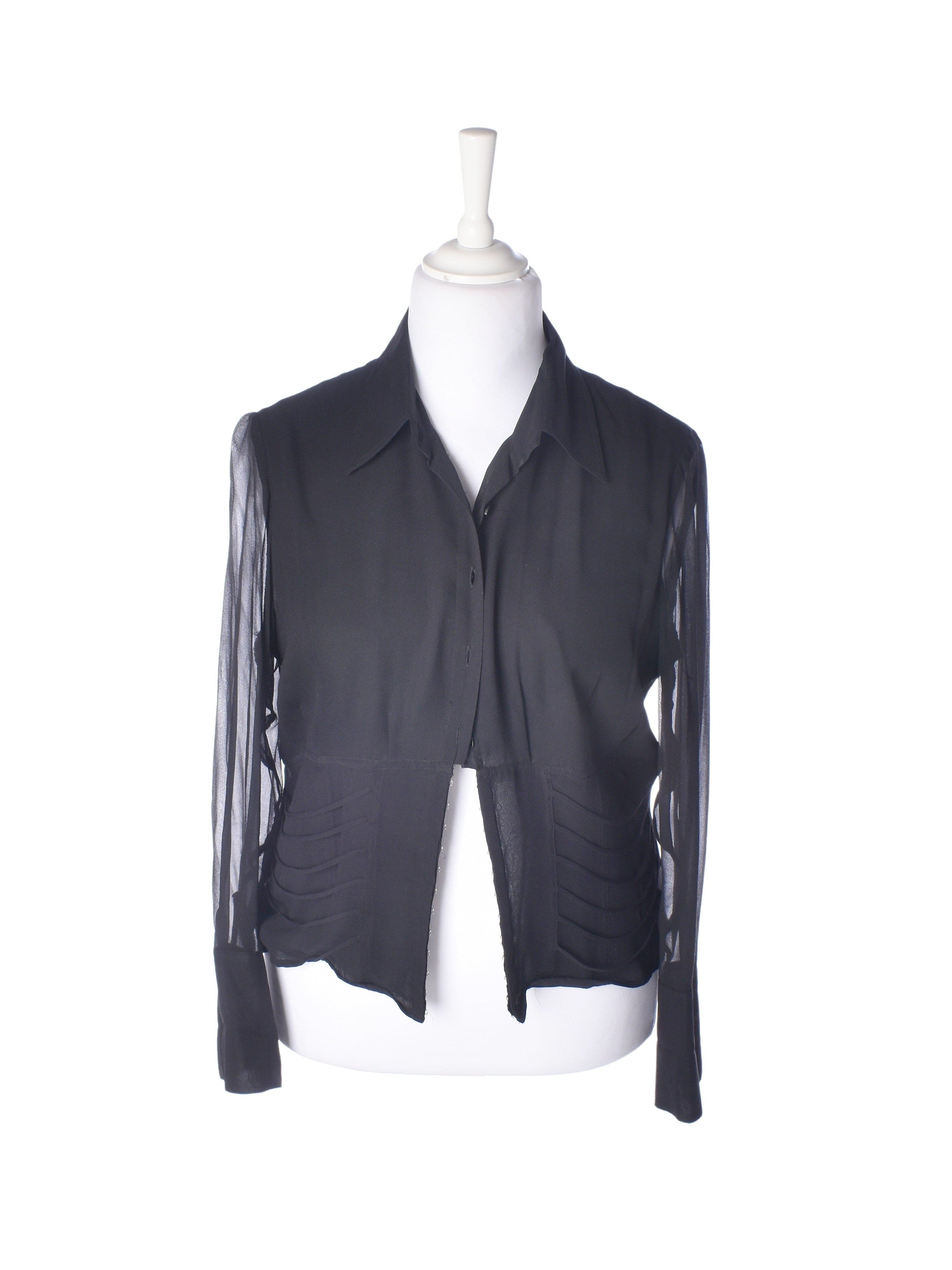 Sioni Skjorte - L / Sort / Kvinde - SassyLAB Secondhand