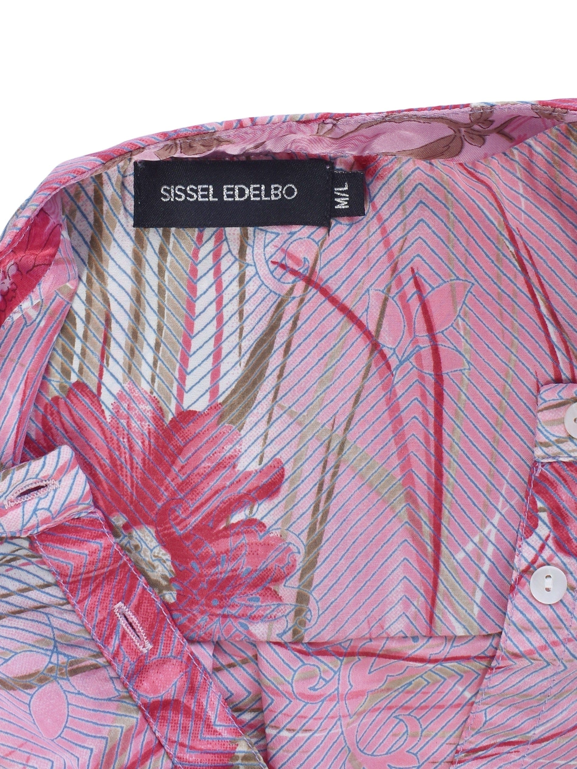 Sissel Edelbo Bluse - M/L / Rosa / Kvinde - SassyLAB Secondhand
