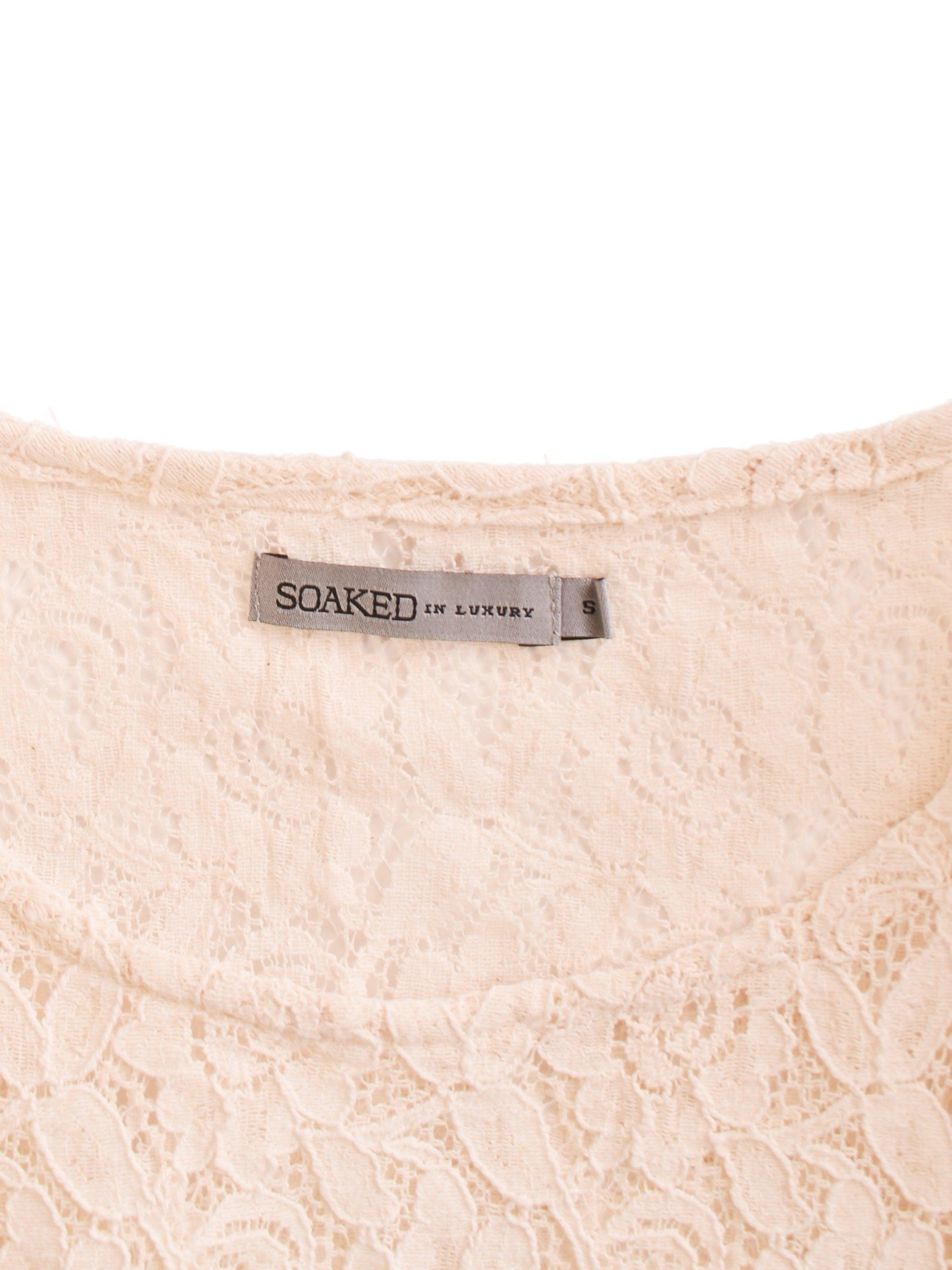 Soaked in Luxury T-Shirt - S / Hvid / Kvinde - SassyLAB Secondhand