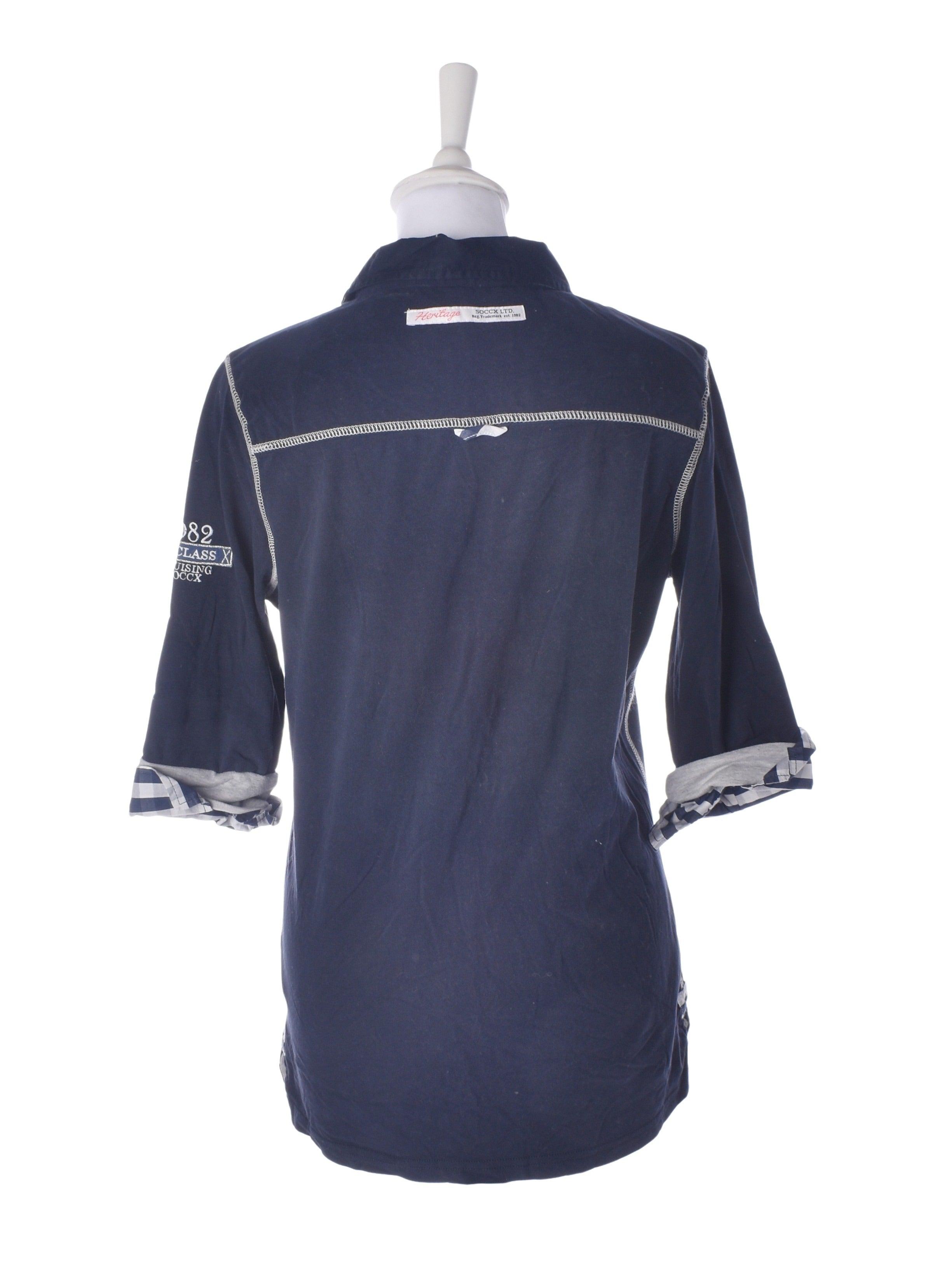 Soccx T-Shirt - L / Blå / Kvinde - SassyLAB Secondhand
