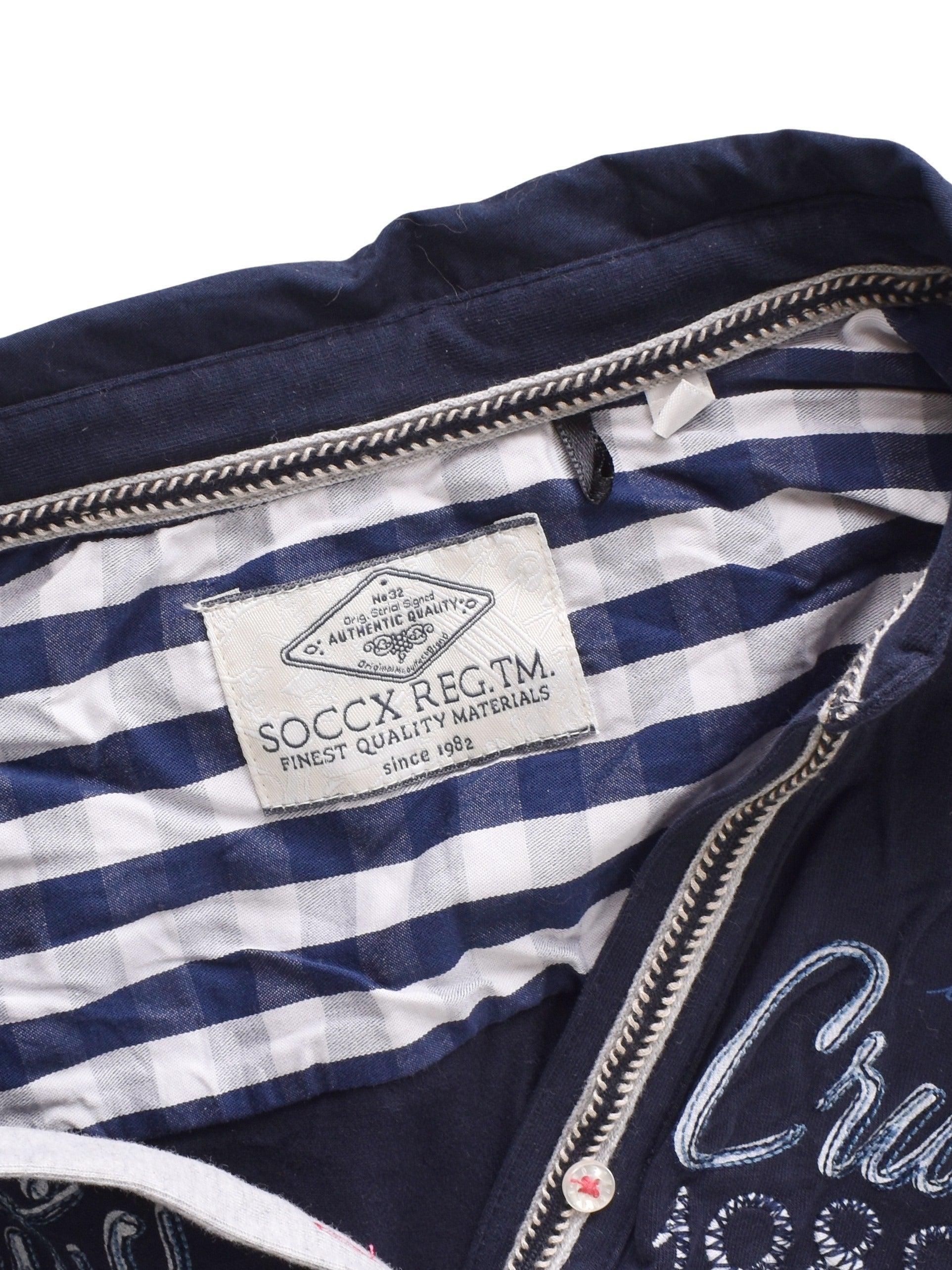 Soccx T-Shirt - L / Blå / Kvinde - SassyLAB Secondhand