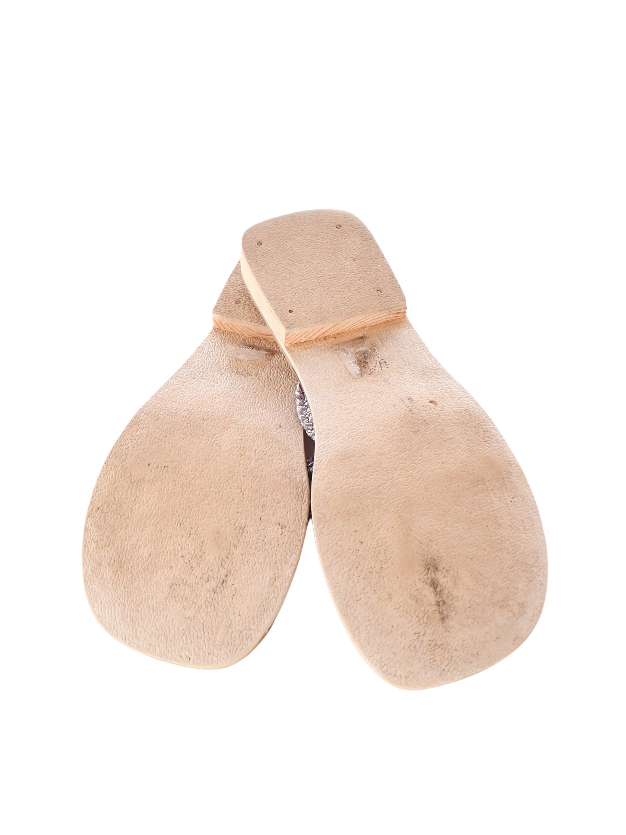 Sofie Schnoor Sandaler - 41 / Sølv / Kvinde - SassyLAB Secondhand