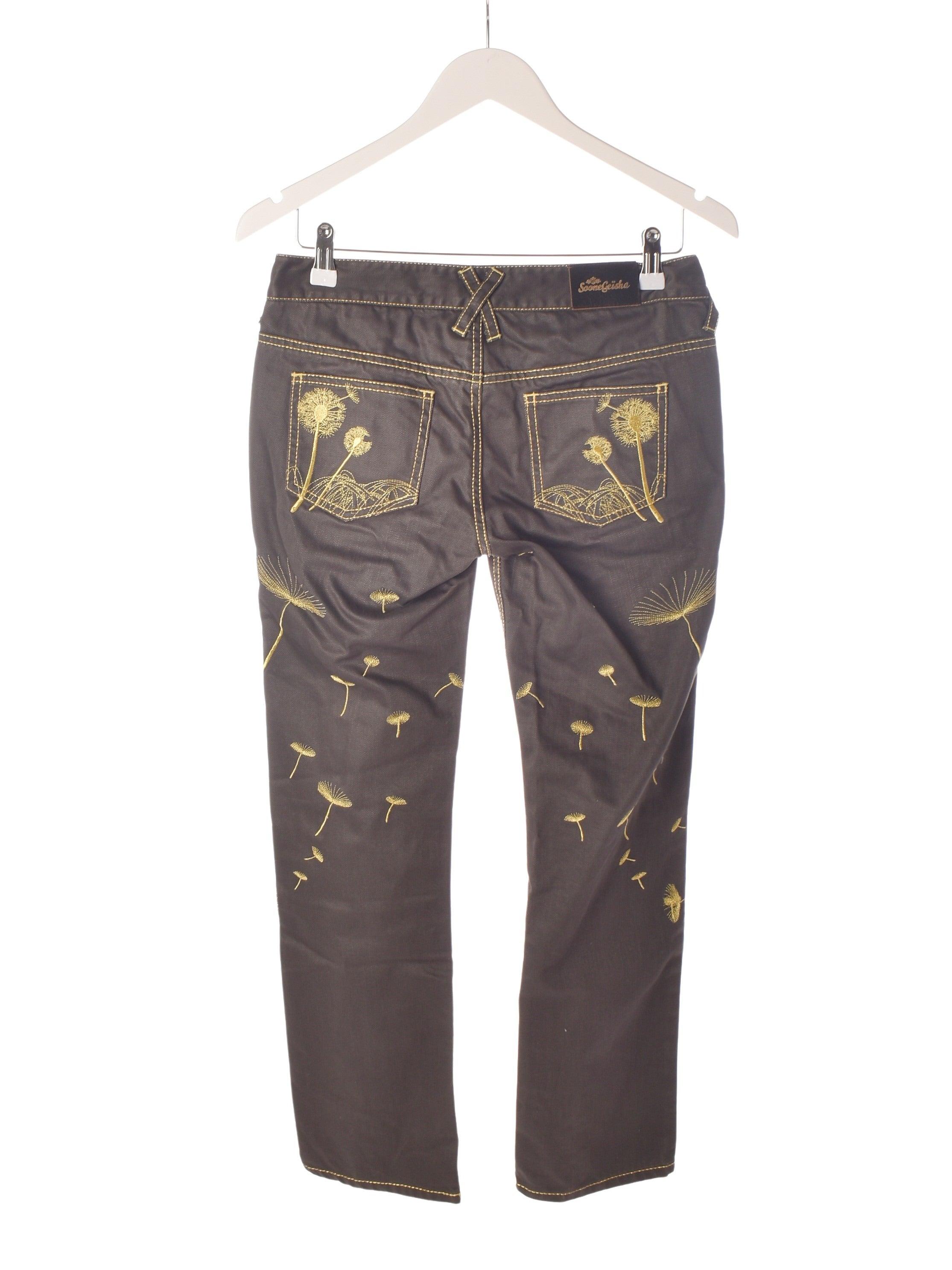 Soone Geisha Jeans - S / Grå / Kvinde - SassyLAB Secondhand