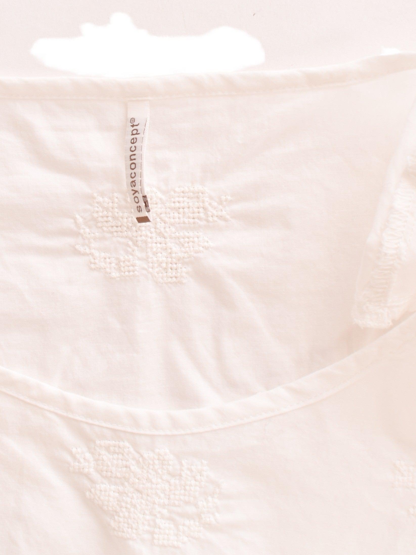 Soyaconcept Top - M / Hvid / Kvinde - SassyLAB Secondhand