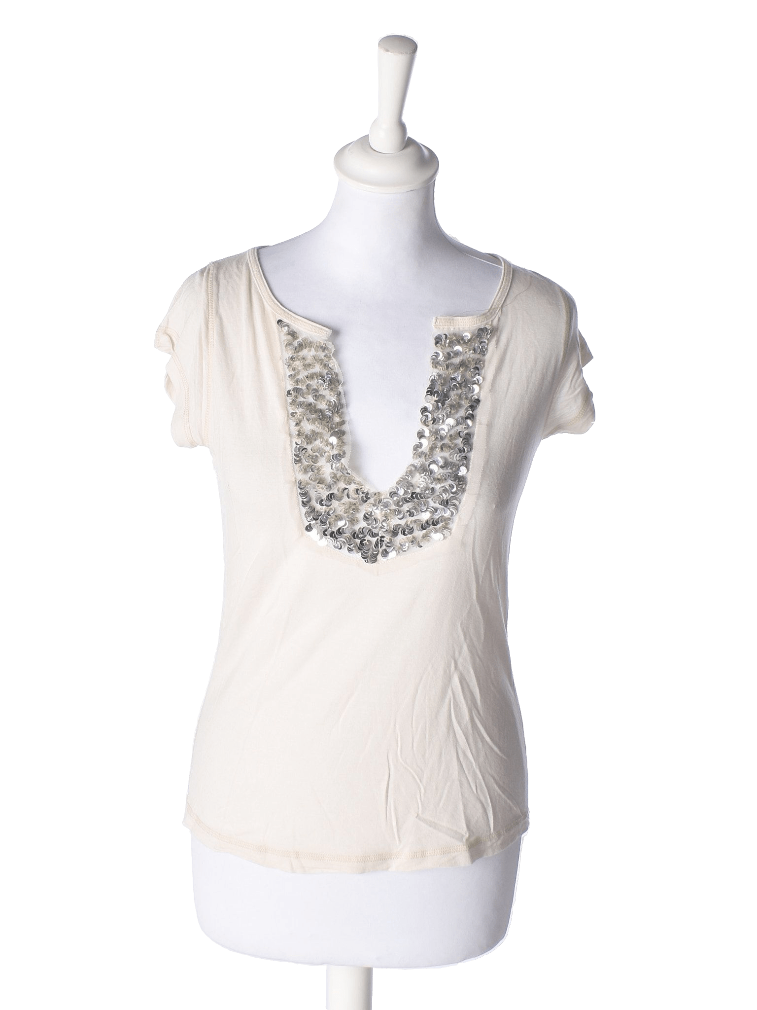 Stella Nova T-Shirt - S / Beige / Kvinde - SassyLAB Secondhand