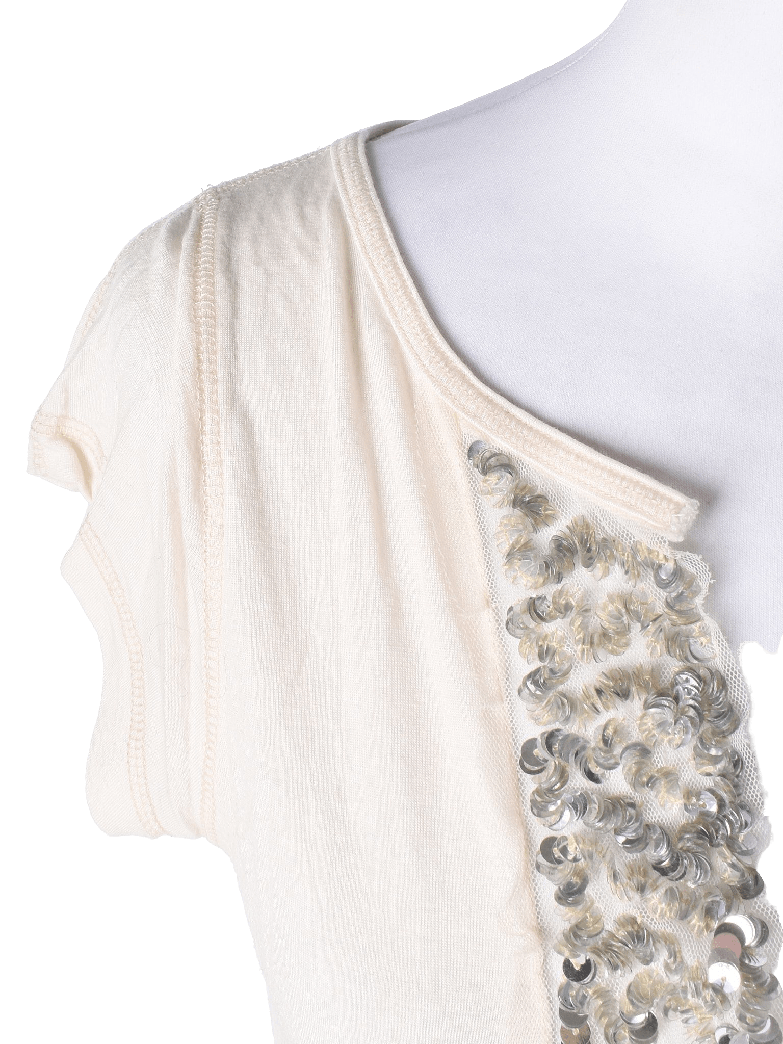 Stella Nova T-Shirt - S / Beige / Kvinde - SassyLAB Secondhand