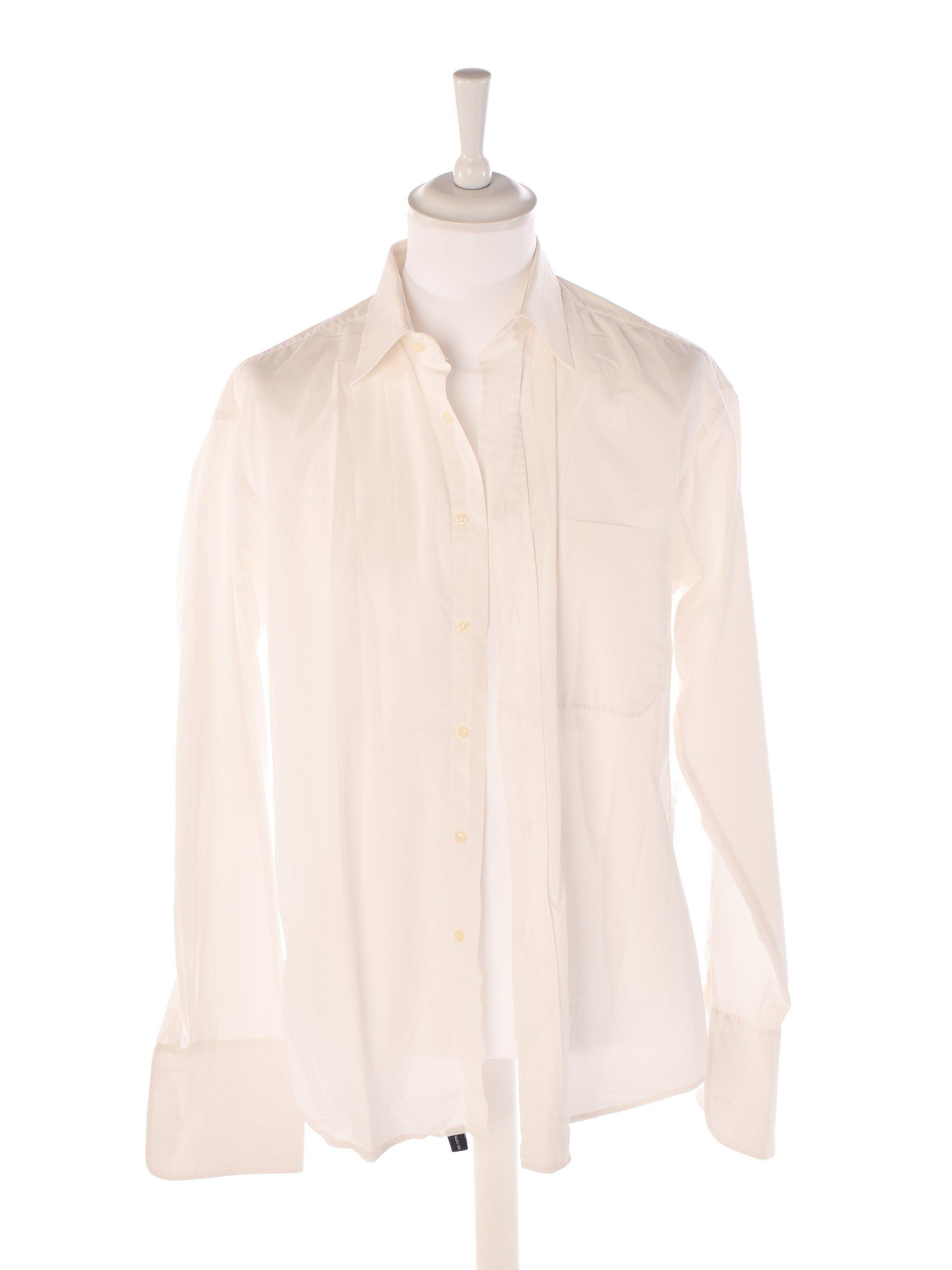 Stenströms Skjorte - 43 / Hvid / Unisex - SassyLAB Secondhand