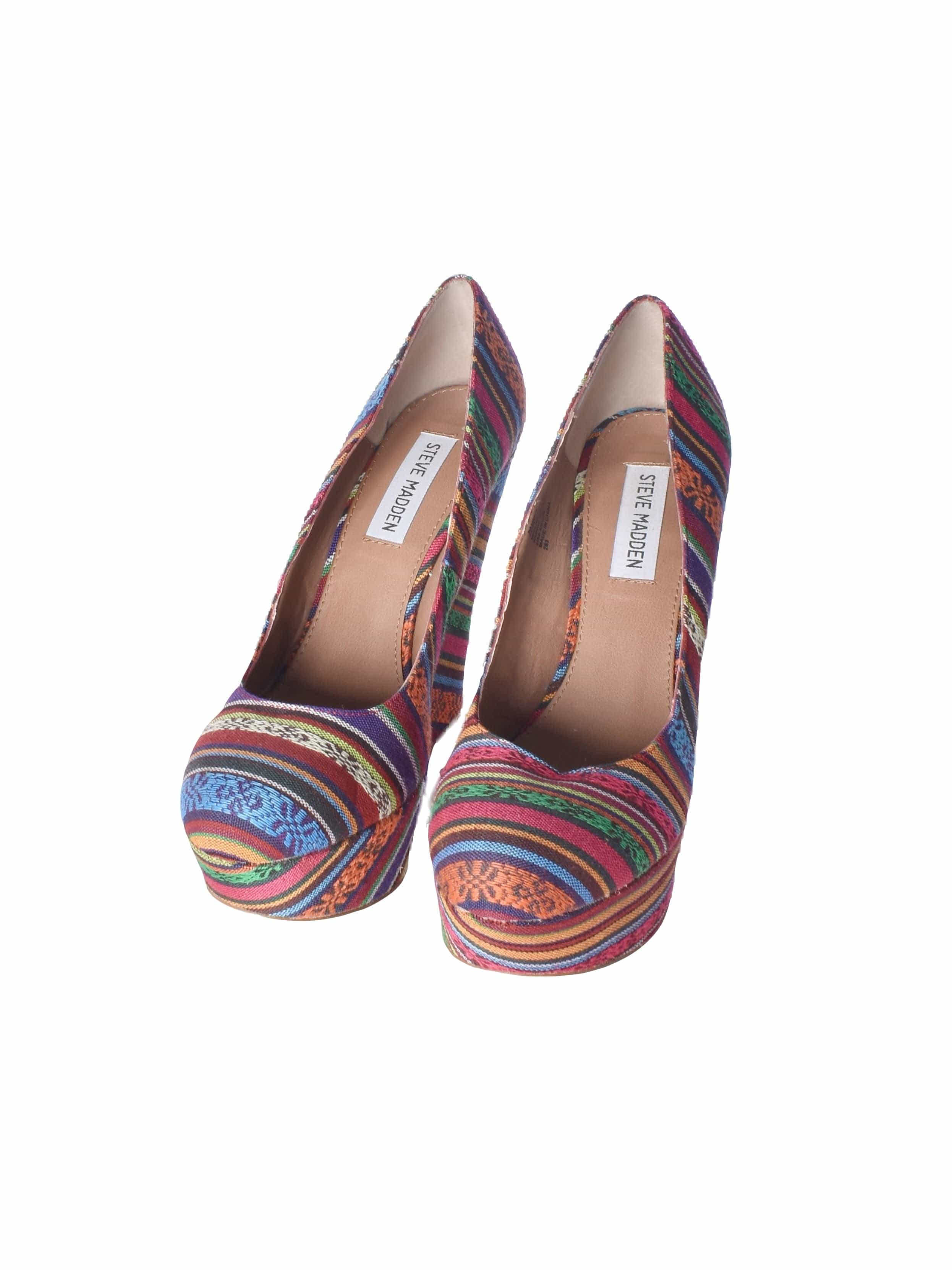 Steve Madden Kilehæl - 39 / Multifarvet / Kvinde - SassyLAB Secondhand