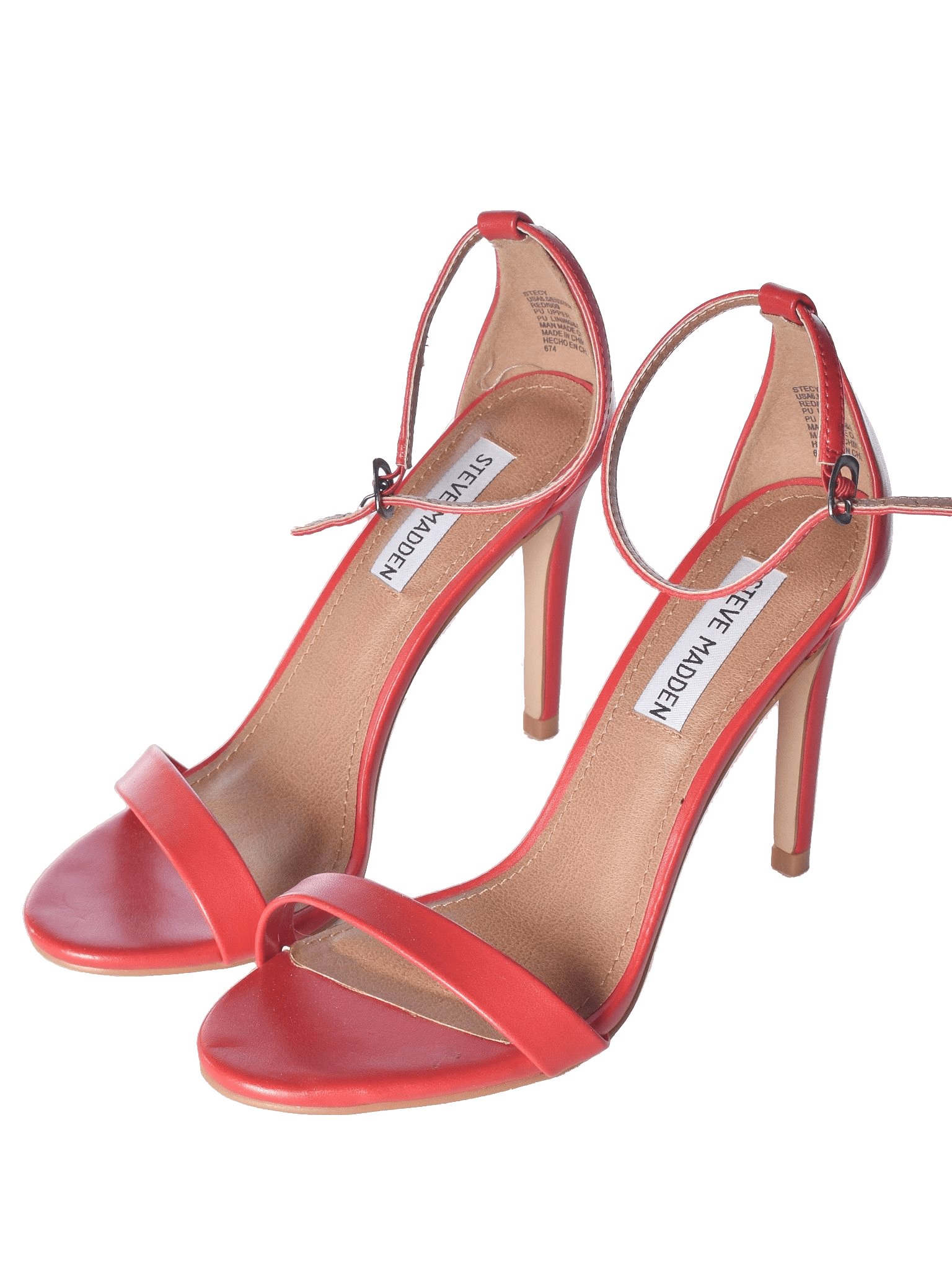 Steve Madden Stiletter - 37 / Rød / Kvinde - SassyLAB Secondhand