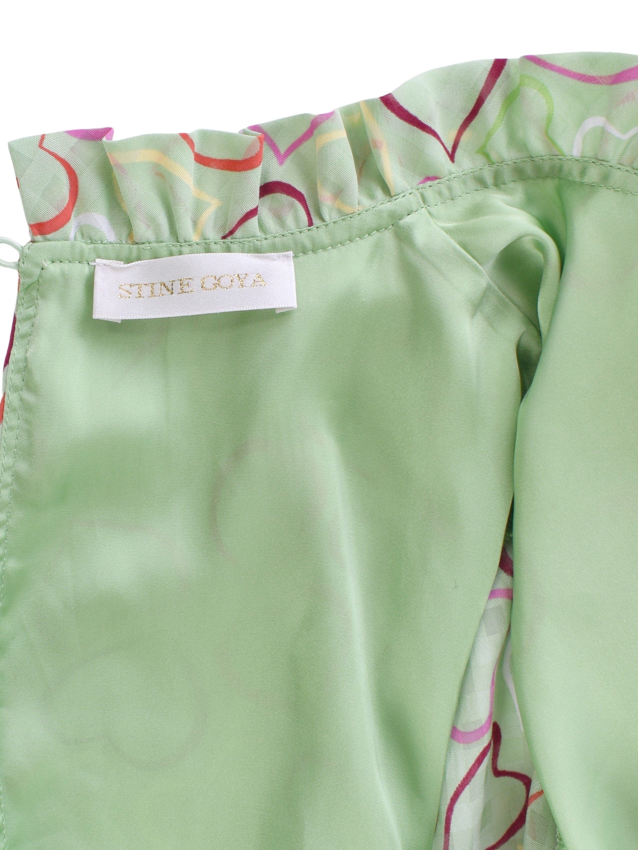 Stine Goya Bluse - XS / Grøn / Kvinde - SassyLAB Secondhand