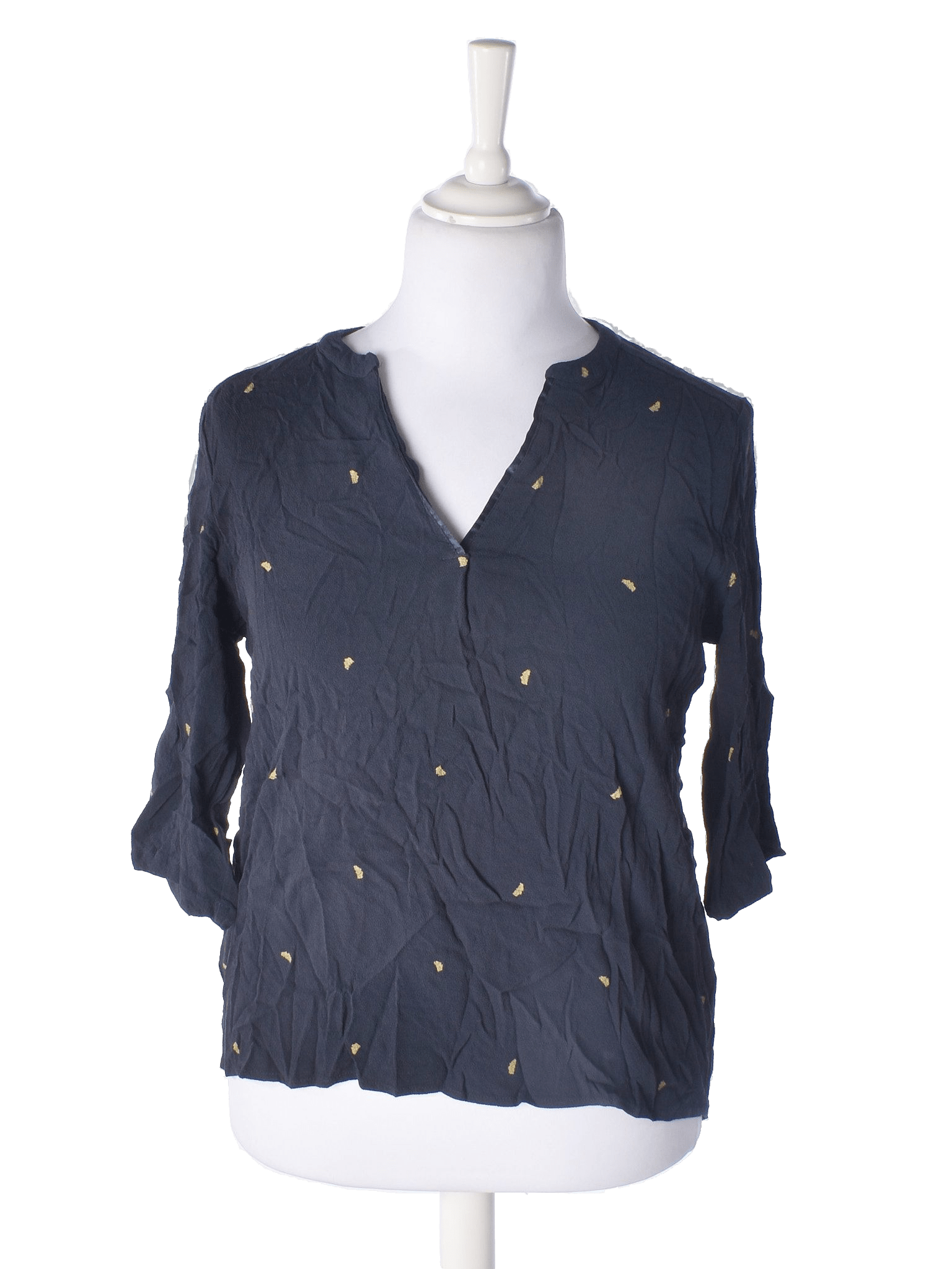 Therese Bluse - XL / Sort / Kvinde - SassyLAB Secondhand