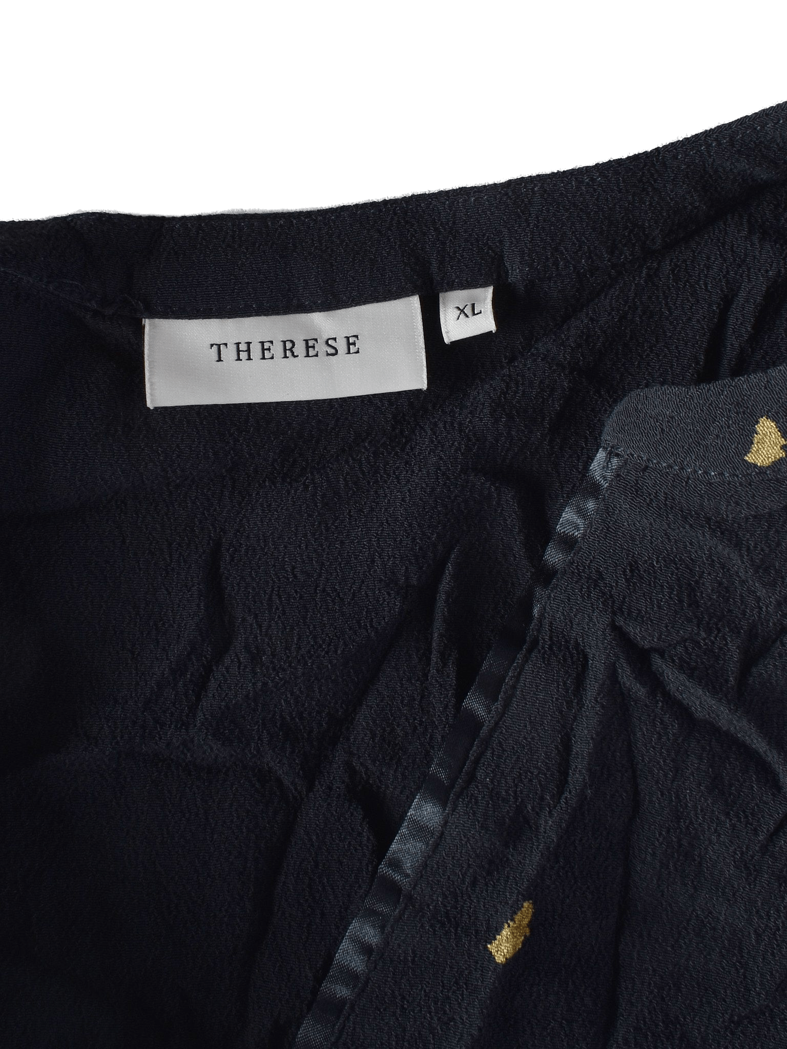 Therese Bluse - XL / Sort / Kvinde - SassyLAB Secondhand