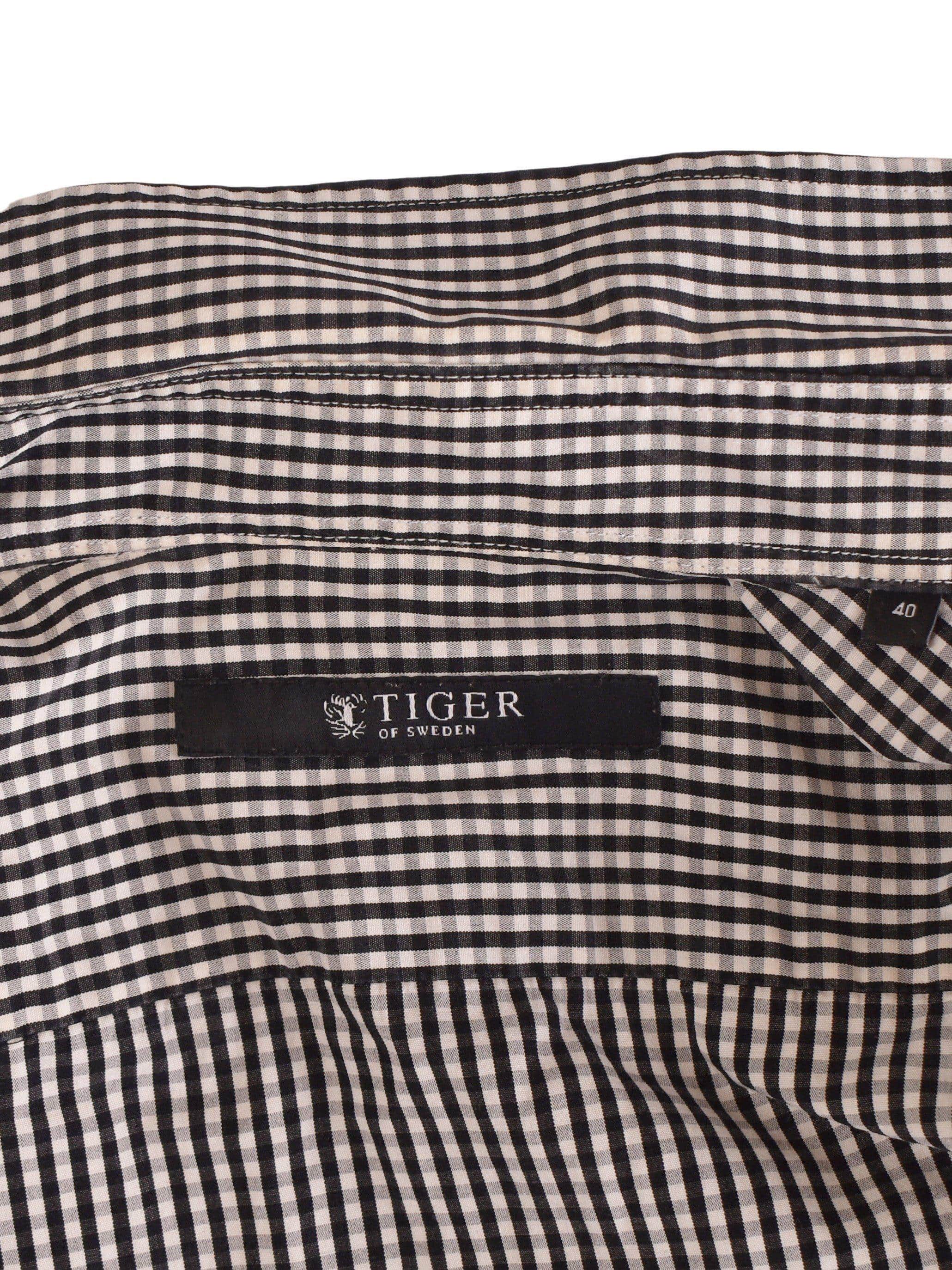 Tiger Of Sweden Skjorte - 40 / Sort / Mand - SassyLAB Secondhand