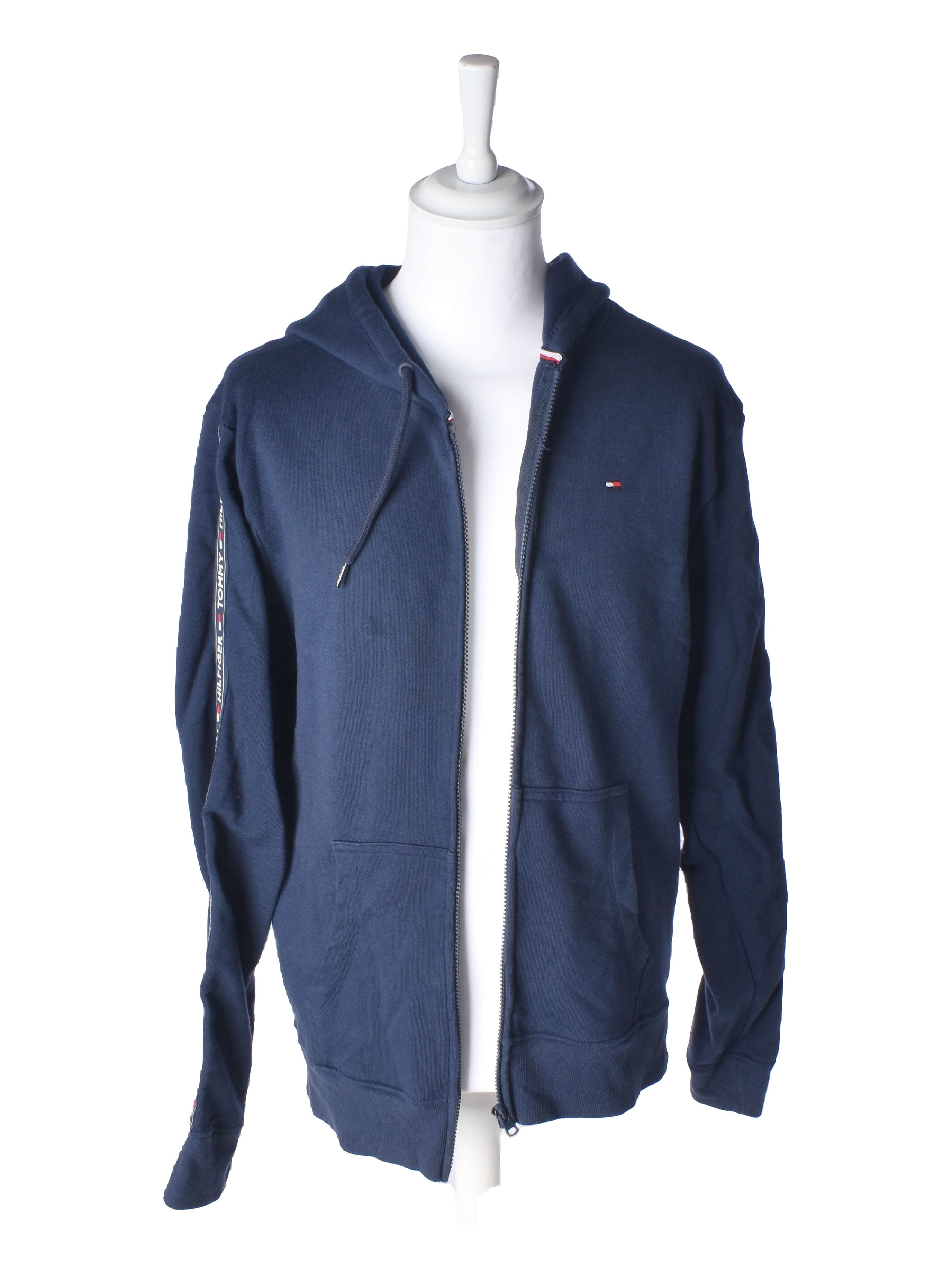 Tommy Hilfiger Hoodie - XL / Blå / Kvinde - SassyLAB Secondhand