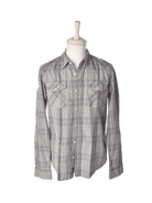Tommy Hilfiger Skjorte - M / Grå / Mand - SassyLAB Secondhand