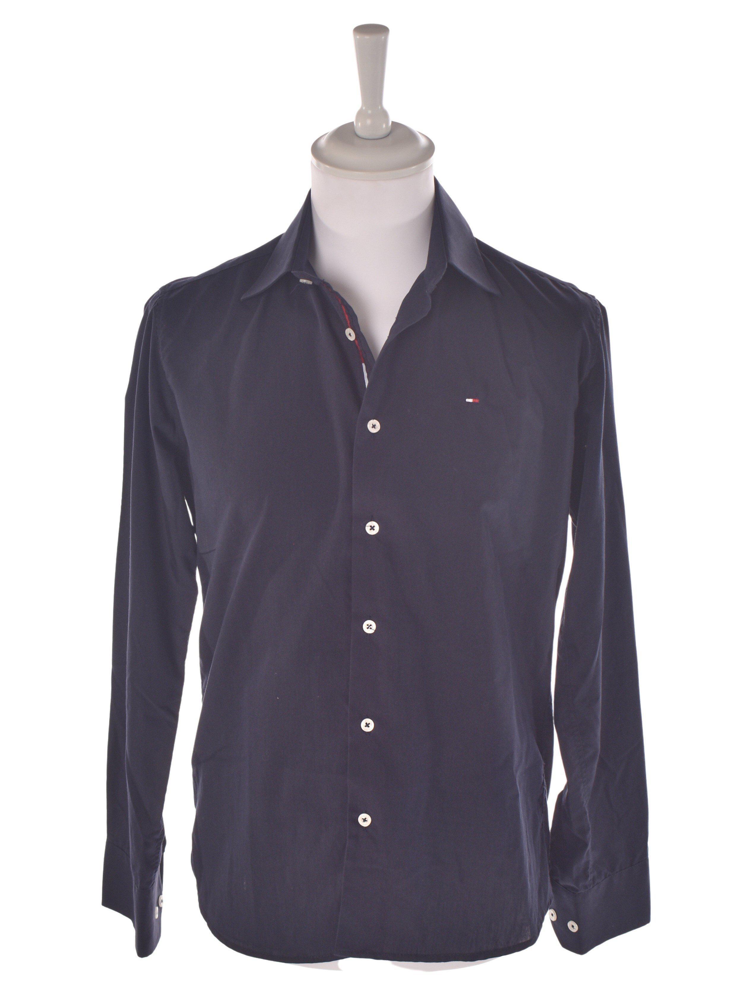 Tommy Hilfiger Skjorte - S / Blå / Mand - SassyLAB Secondhand