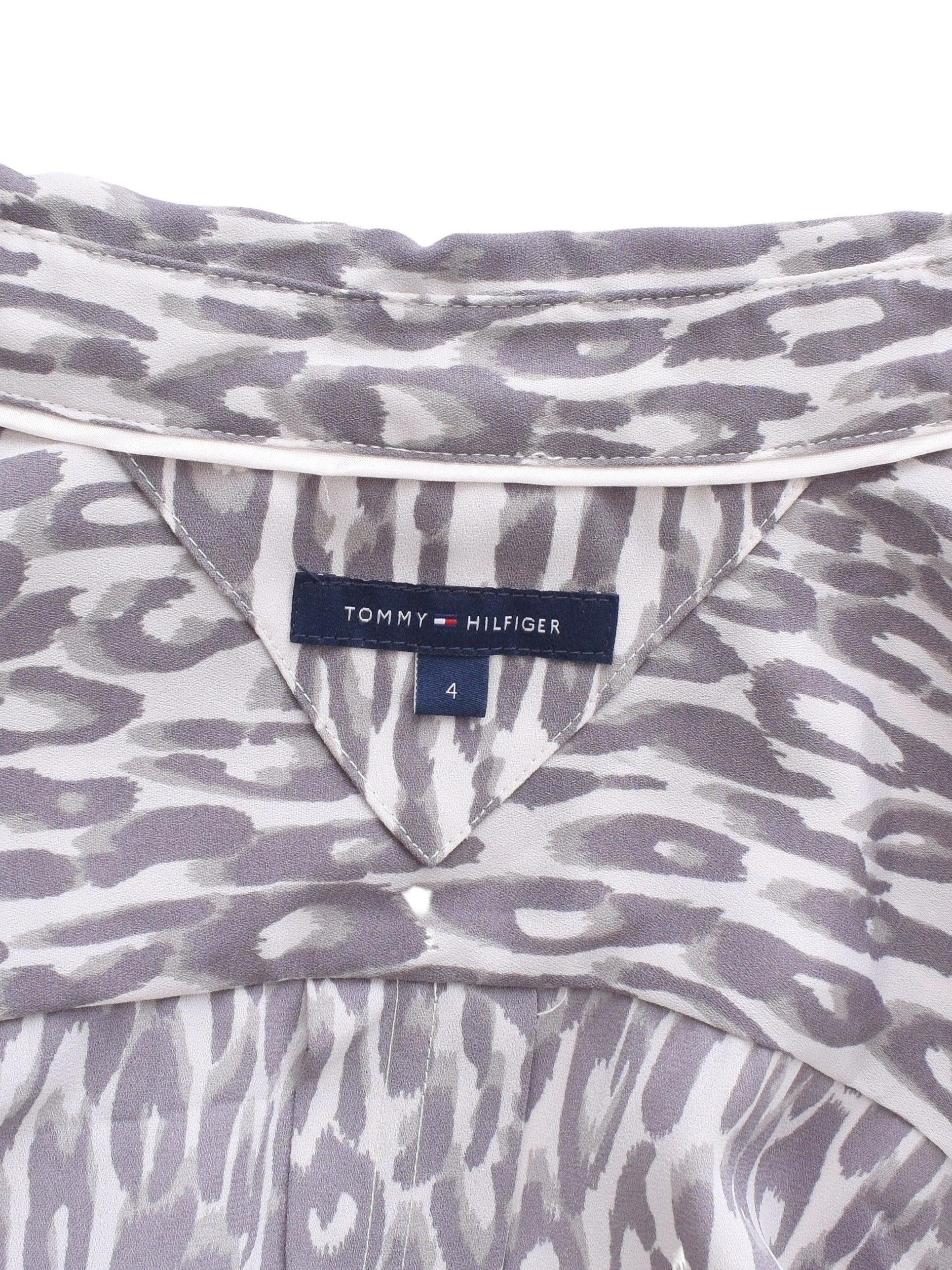 Tommy Hilfiger Skjorte - S / Grå / Kvinde - SassyLAB Secondhand